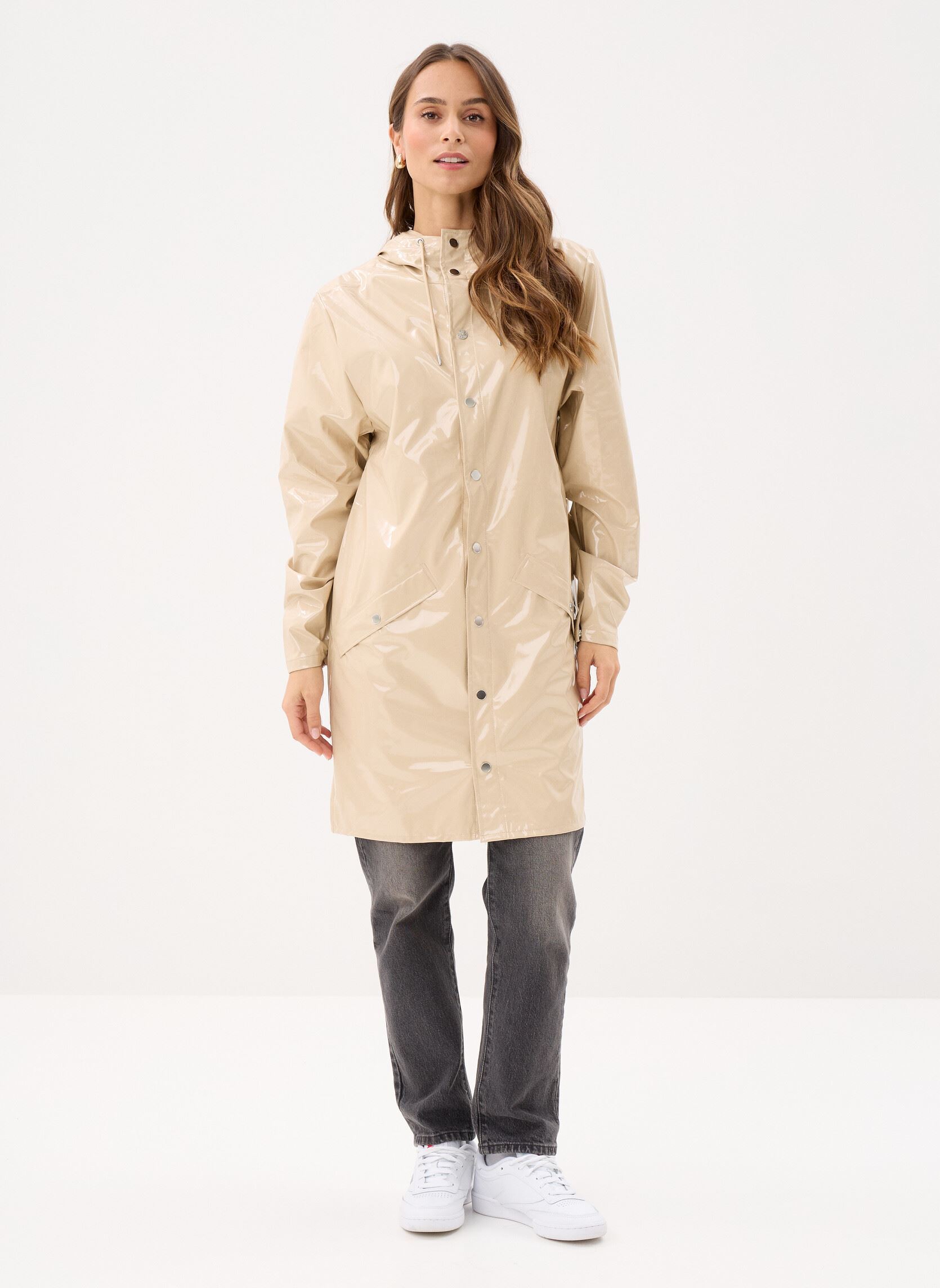 Vestes imperméable Long Jacket W3 - Unisexe femme blanc Rains Vestes imperméable Long Jacket W3 - Unisexe femme blanc SHORE
