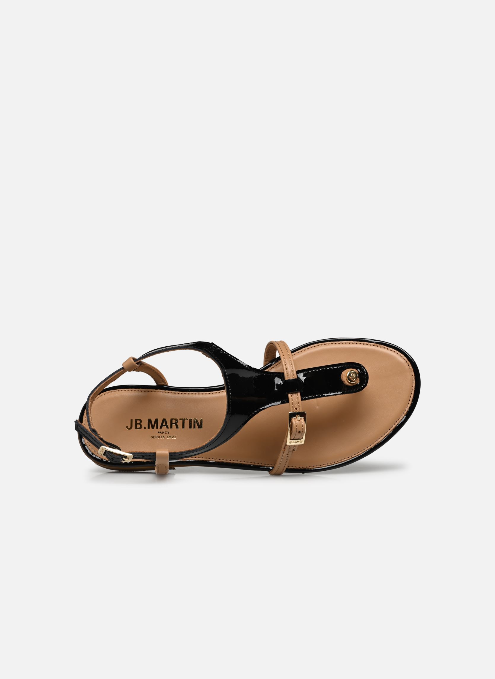 Sandalen AISSA damen schwarz JB Martin Sandalen AISSA damen schwarz Vernis Noir / Camel