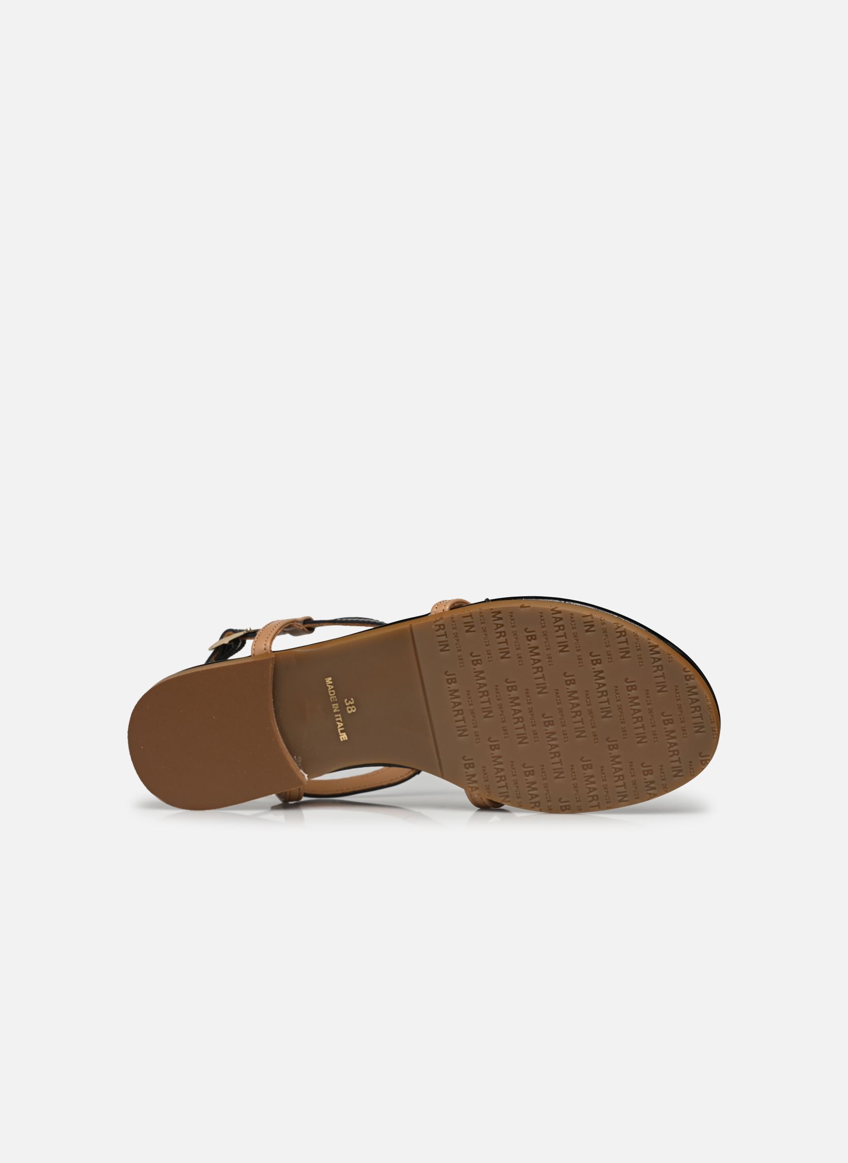 Sandalen AISSA damen schwarz JB Martin Sandalen AISSA damen schwarz Vernis Noir / Camel