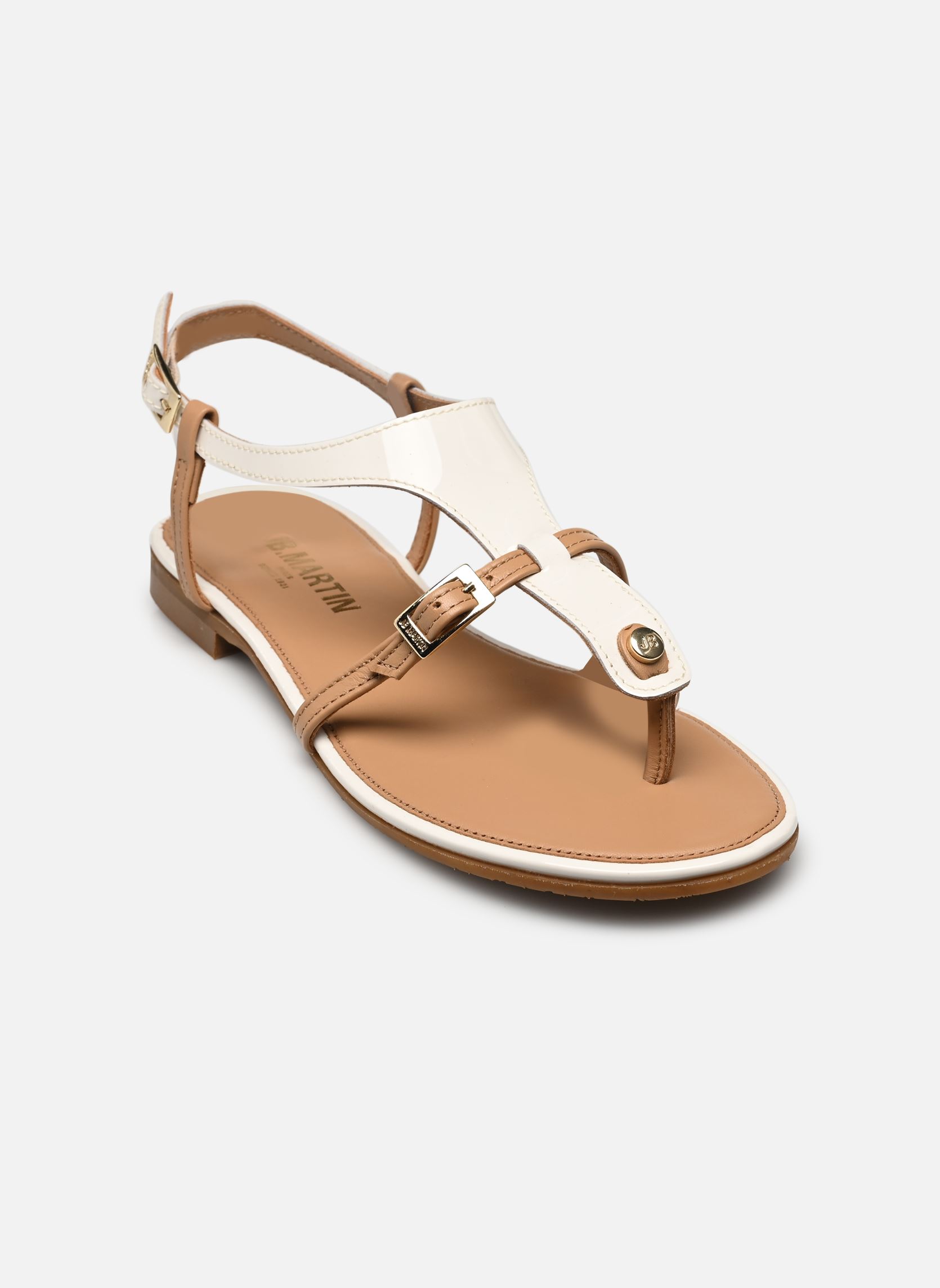 Sandalias AISSA mujer blanco JB Martin Sandalias AISSA mujer blanco Vernis blanc