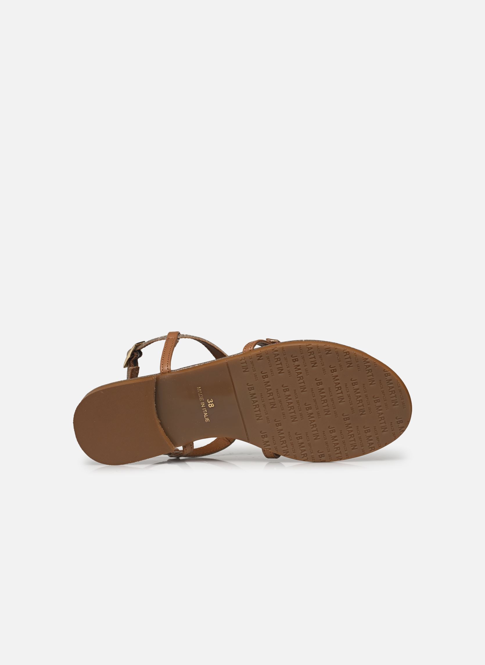 Sandalen AISSA dames goud en brons JB Martin Sandalen AISSA dames goud en brons Glitter Platine