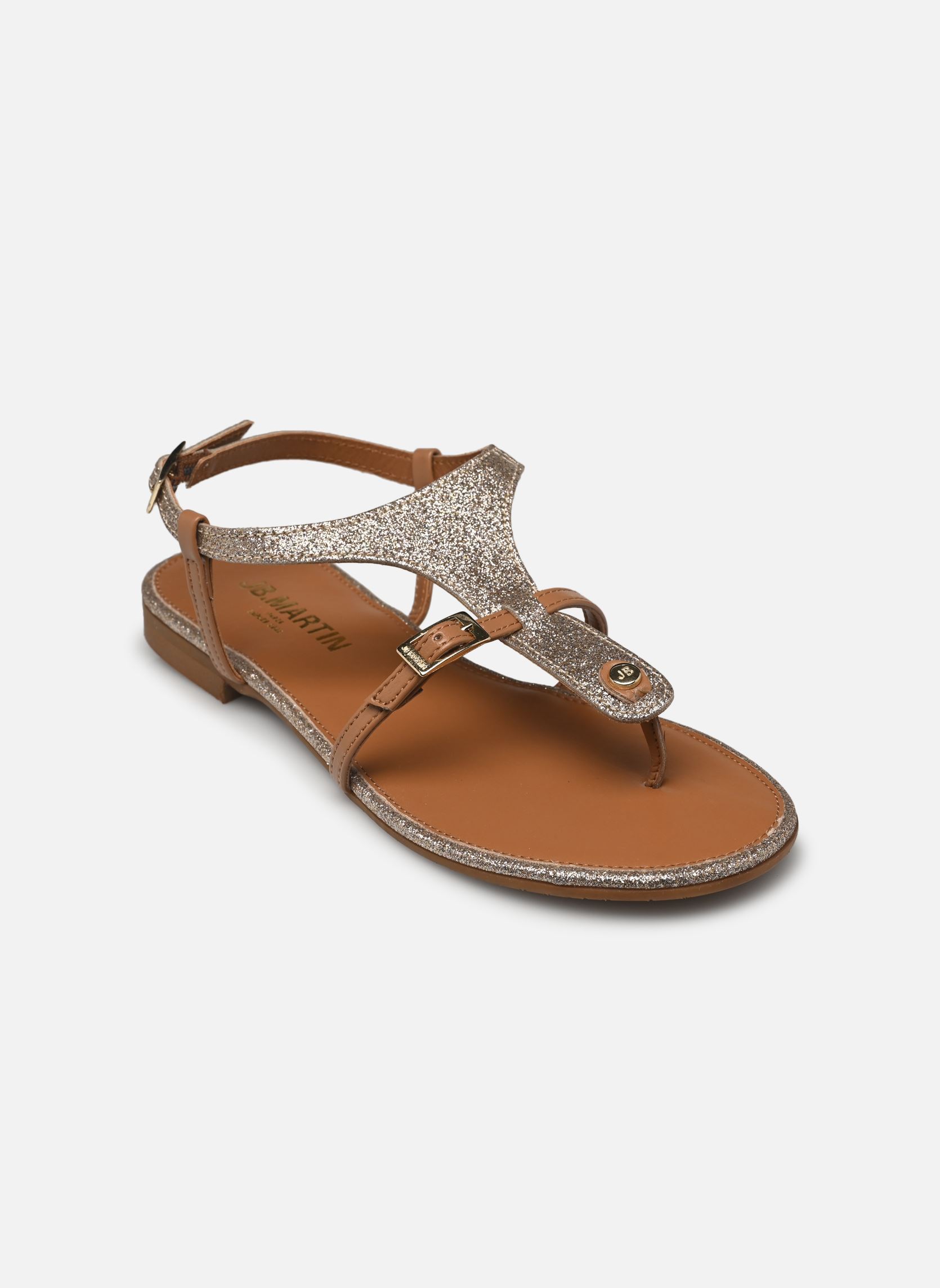 Sandalen AISSA dames goud en brons JB Martin Sandalen AISSA dames goud en brons Glitter Platine