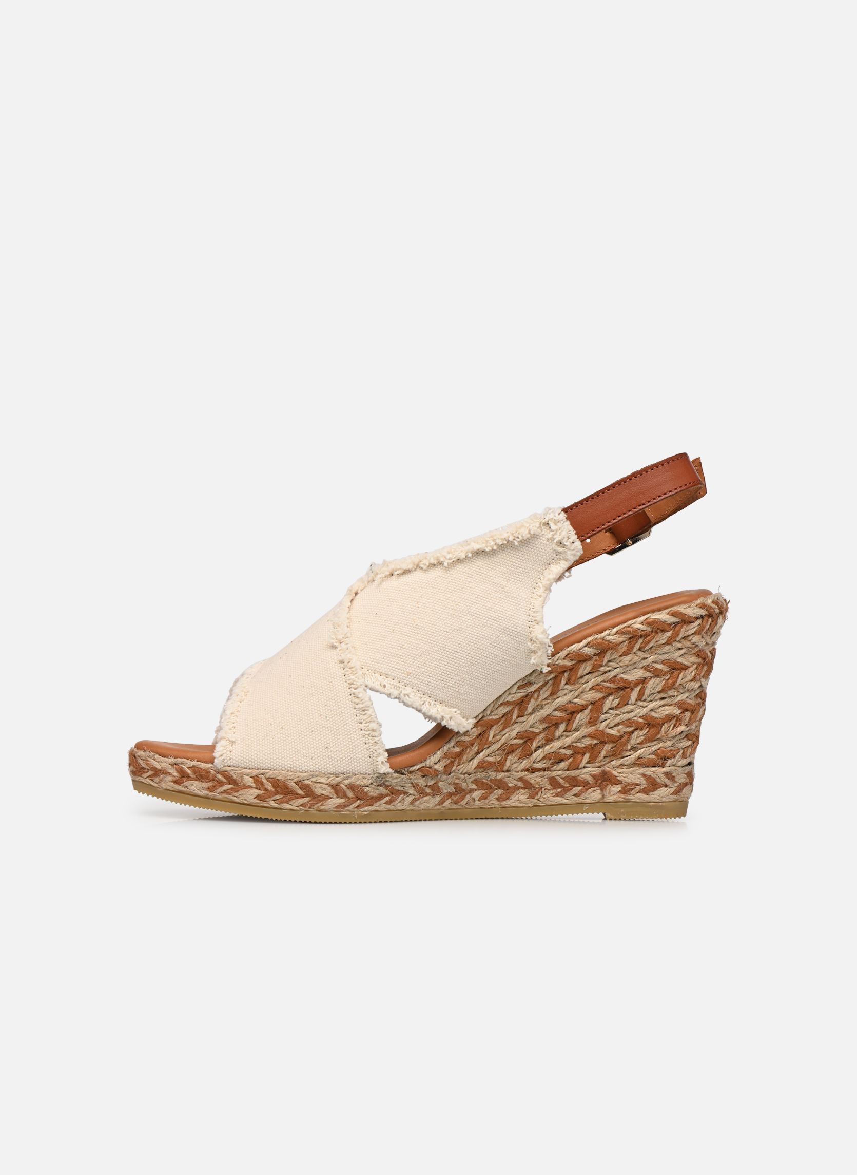 Sandali con zeppa e plateau IONA donna marrone JB Martin Sandali con zeppa e plateau IONA donna marrone ECRUE-CAMEL