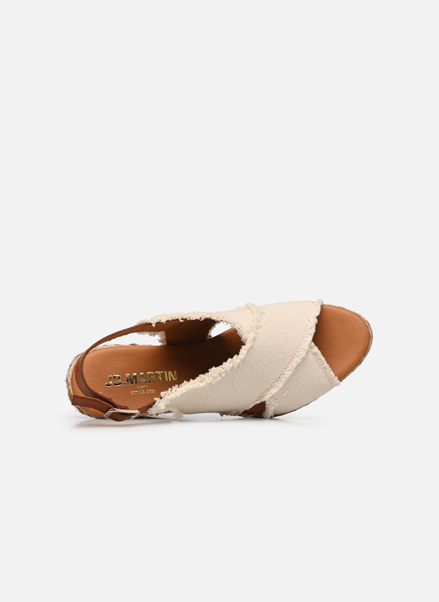 Sandali con zeppa e plateau IONA donna marrone JB Martin Sandali con zeppa e plateau IONA donna marrone ECRUE-CAMEL