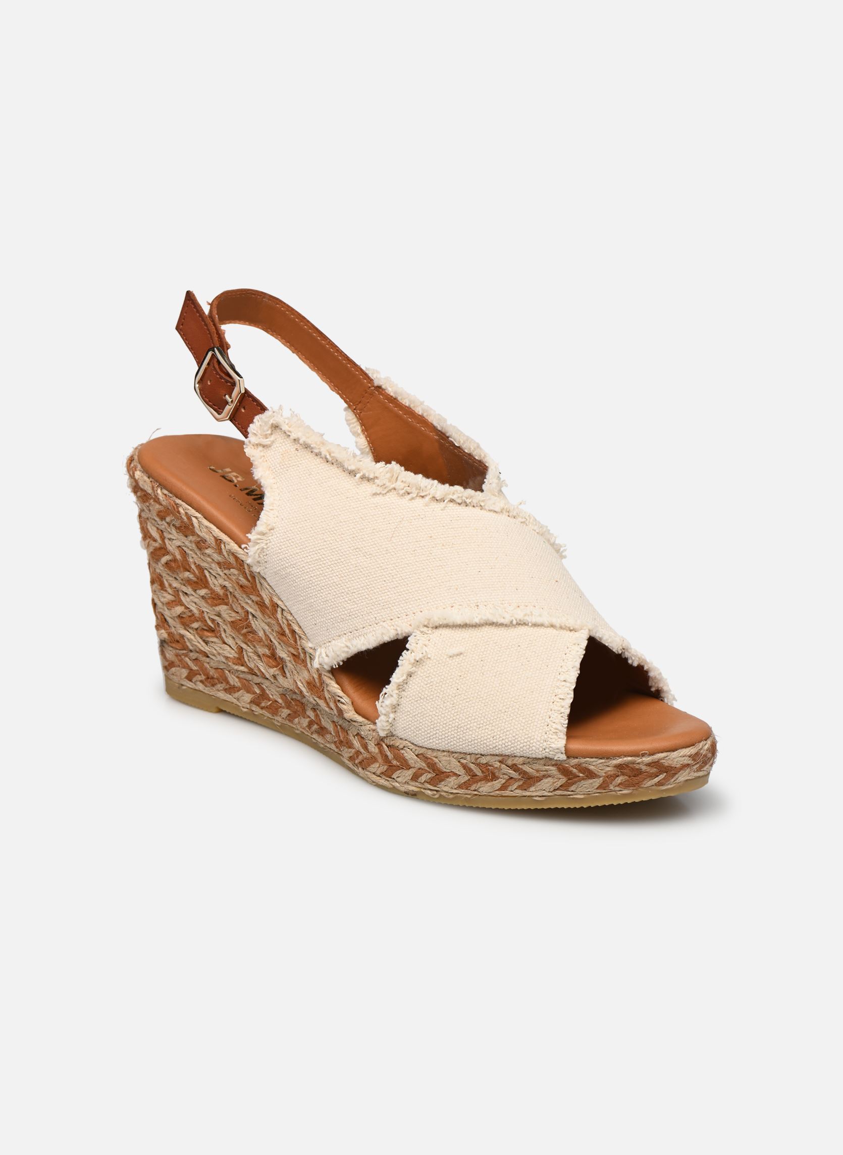 Sandali con zeppa e plateau IONA donna marrone JB Martin Sandali con zeppa e plateau IONA donna marrone ECRUE-CAMEL