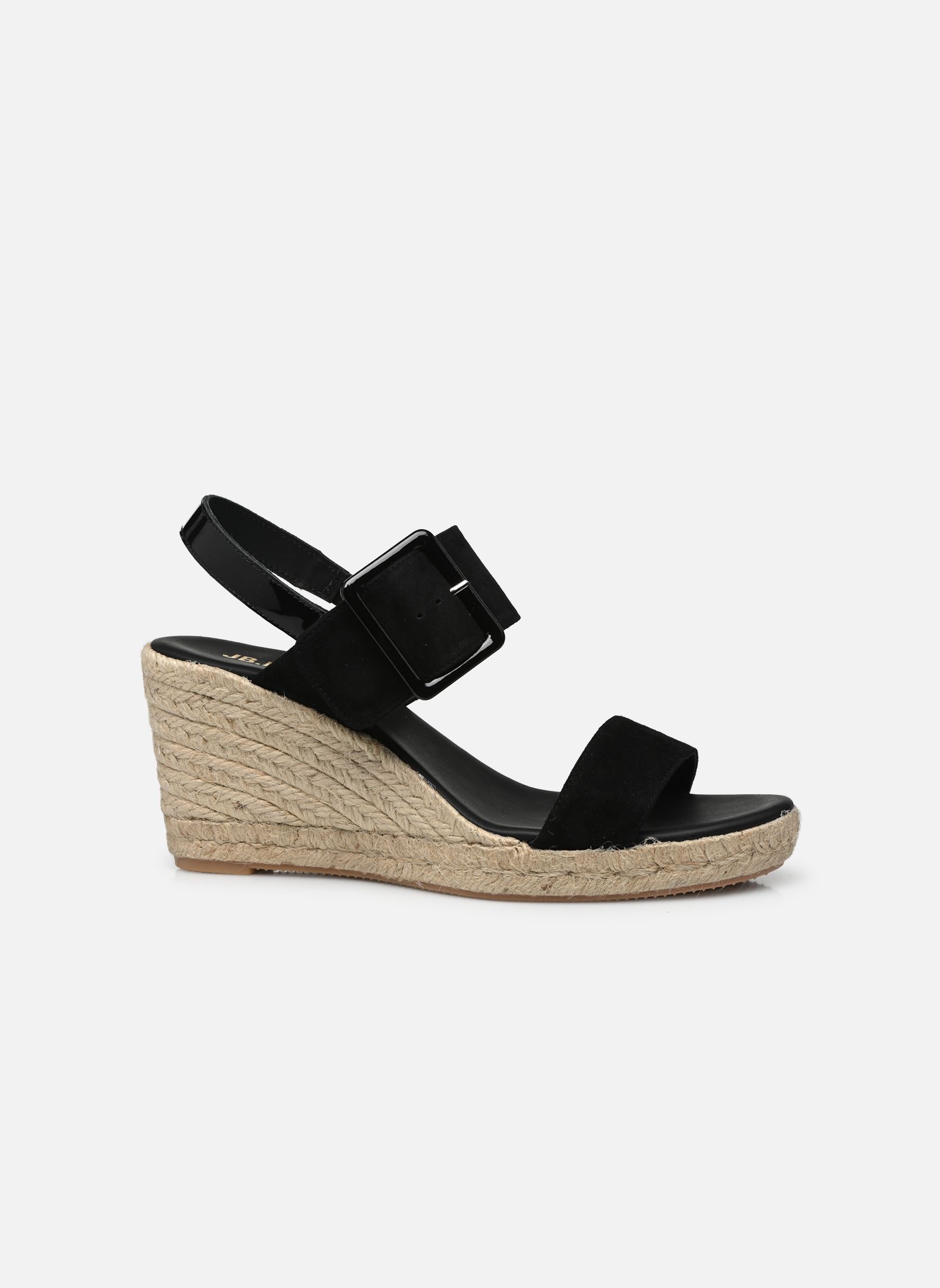 Sandalen met sleehak en plateau IRINA dames zwart JB Martin Sandalen met sleehak en plateau IRINA dames zwart Noir