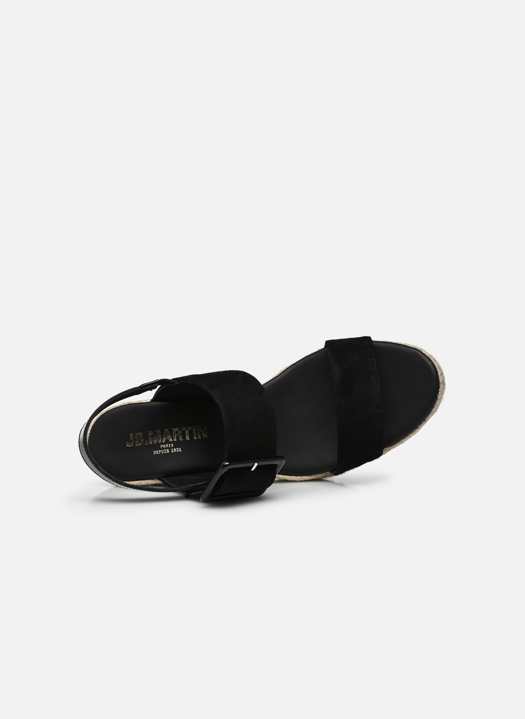 Sandalen met sleehak en plateau IRINA dames zwart JB Martin Sandalen met sleehak en plateau IRINA dames zwart Noir