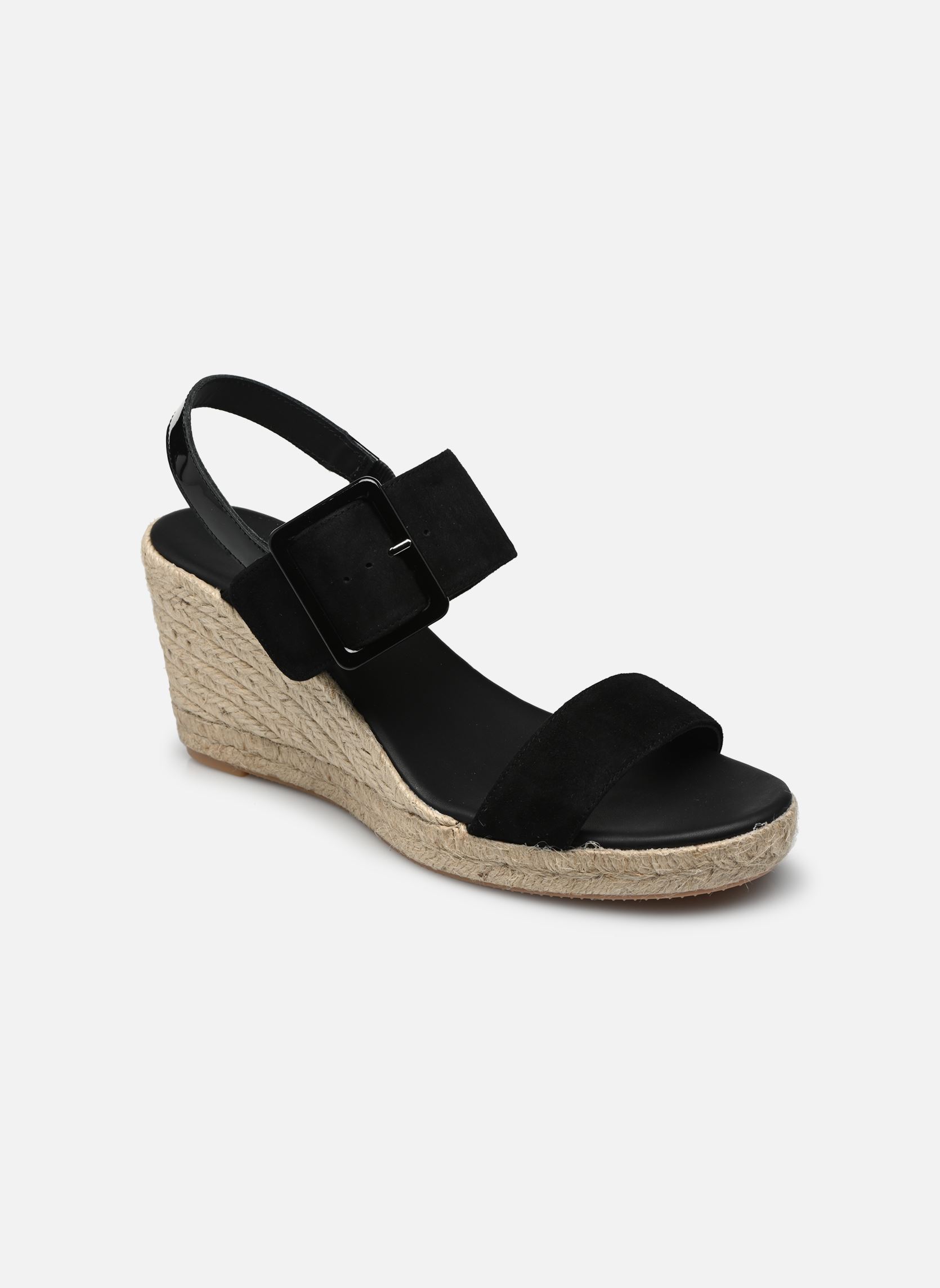Sandalen met sleehak en plateau IRINA dames zwart JB Martin Sandalen met sleehak en plateau IRINA dames zwart Noir