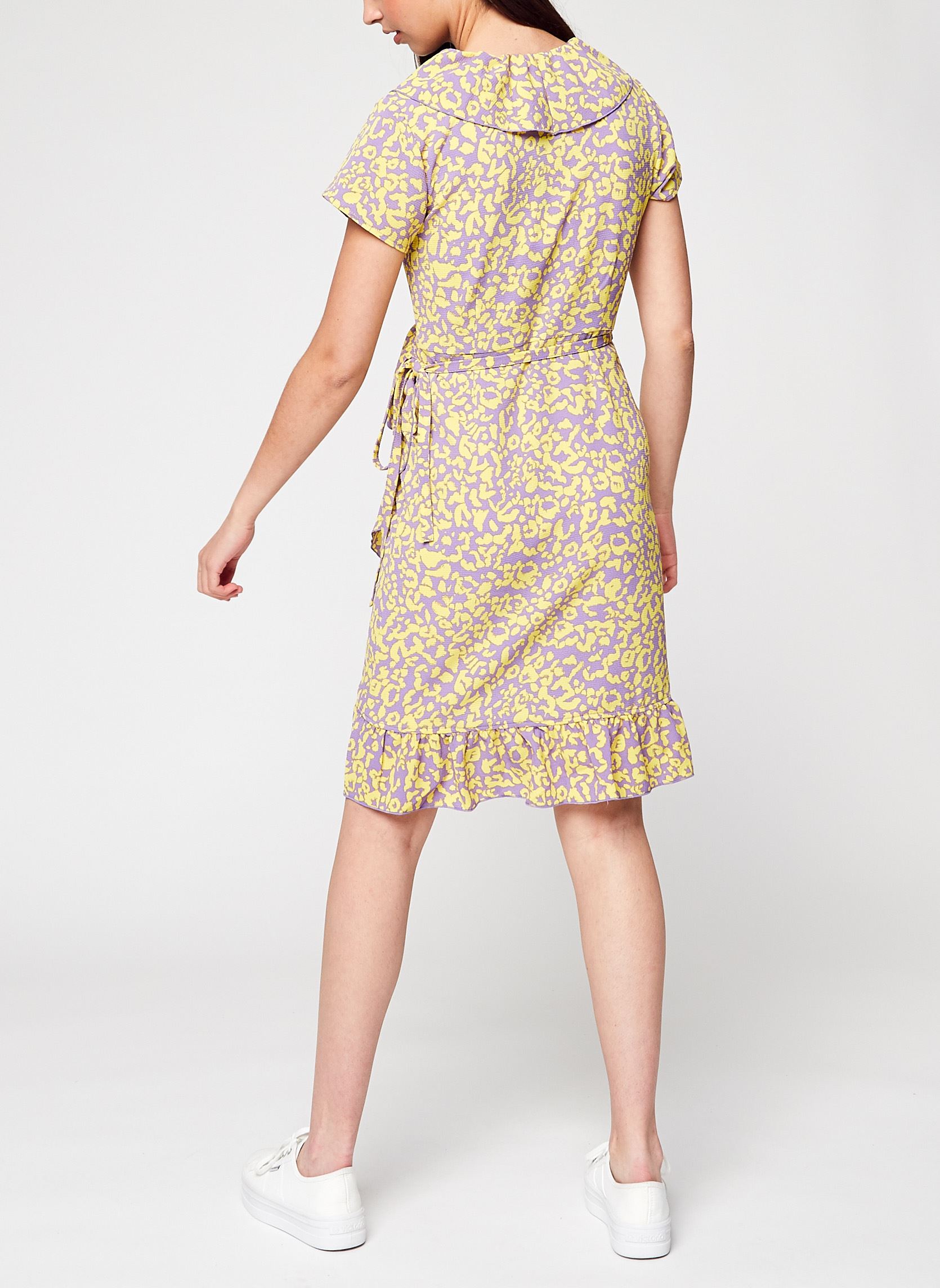 Robes Nmclara S/S Wrap Dress femme multicolore Noisy May Robes Nmclara S/S Wrap Dress femme multicolore CHALK VIOLET