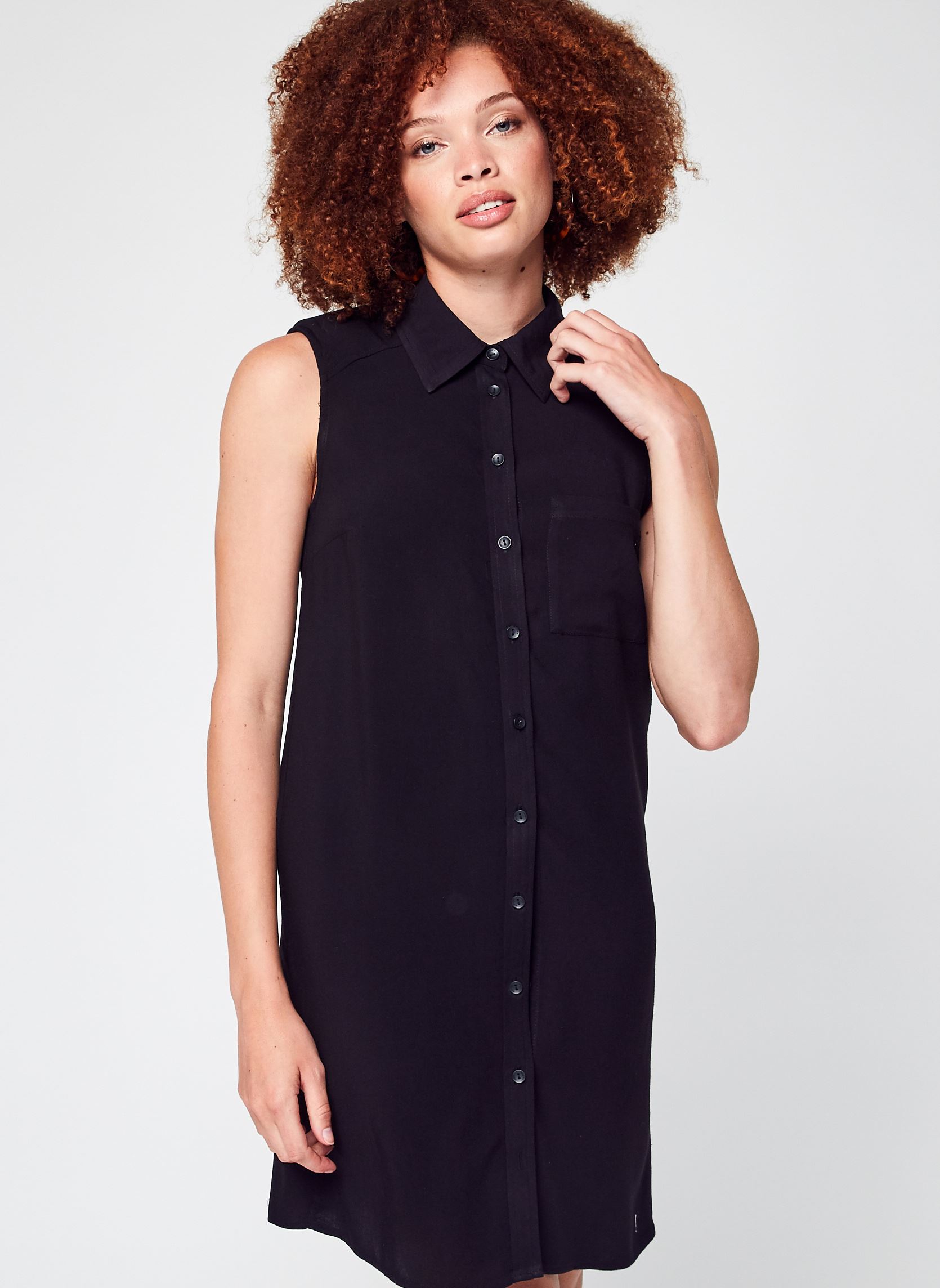 Hemdkleider Nmrosa S/L Shirt Dress damen schwarz Noisy May Hemdkleider Nmrosa S/L Shirt Dress damen schwarz Black