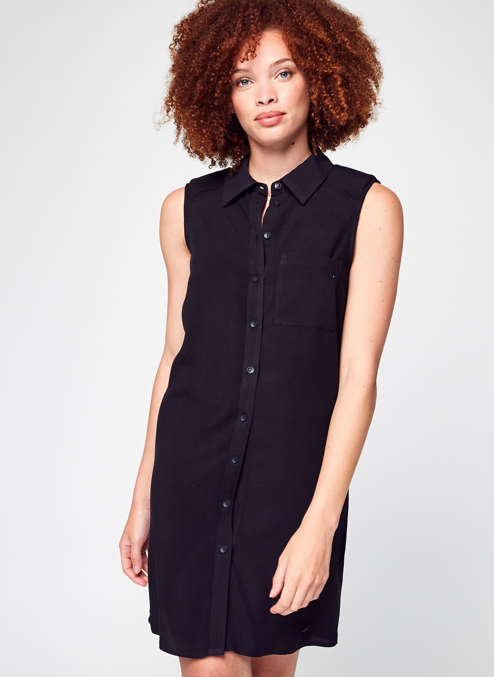Hemdkleider Nmrosa S/L Shirt Dress damen schwarz Noisy May Hemdkleider Nmrosa S/L Shirt Dress damen schwarz Black