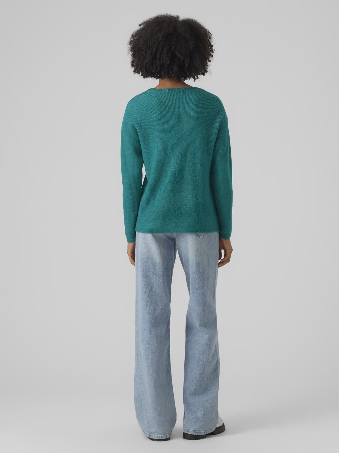 Pulls Vmcrewlefile Ls V-Neck Blouse Noos femme vert Vero Moda Pulls Vmcrewlefile Ls V-Neck Blouse Noos femme vert Balsam Green