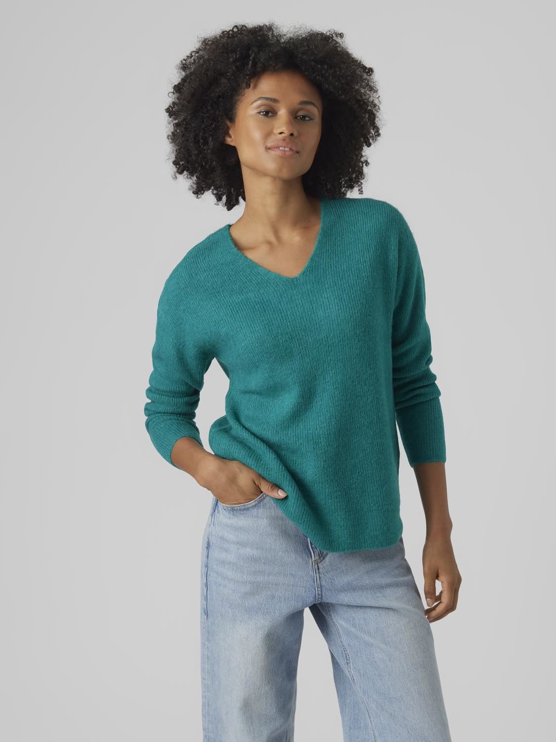 Vêtements Vero Moda Vmcrewlefile Ls V Neck Blouse Noos pour Accessoires