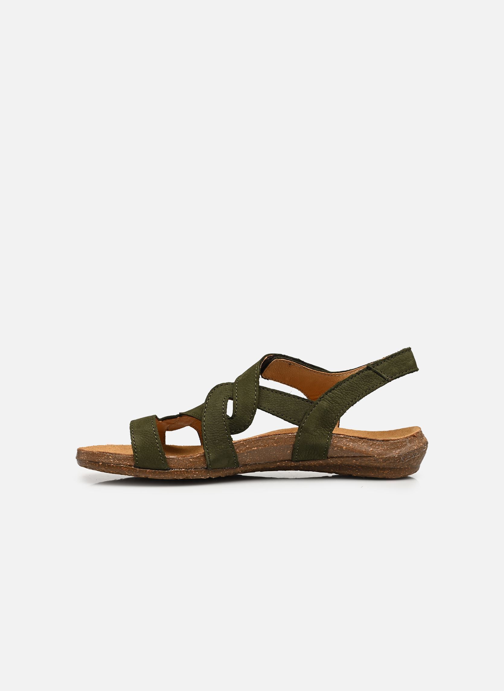 Sandales Wakataua N5079 femme vert El Naturalista Sandales Wakataua N5079 femme vert NOBUCK LAVADO KAKI