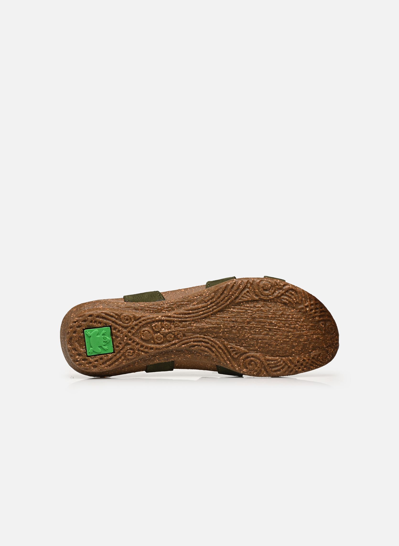 Sandales Wakataua N5079 femme vert El Naturalista Sandales Wakataua N5079 femme vert NOBUCK LAVADO KAKI