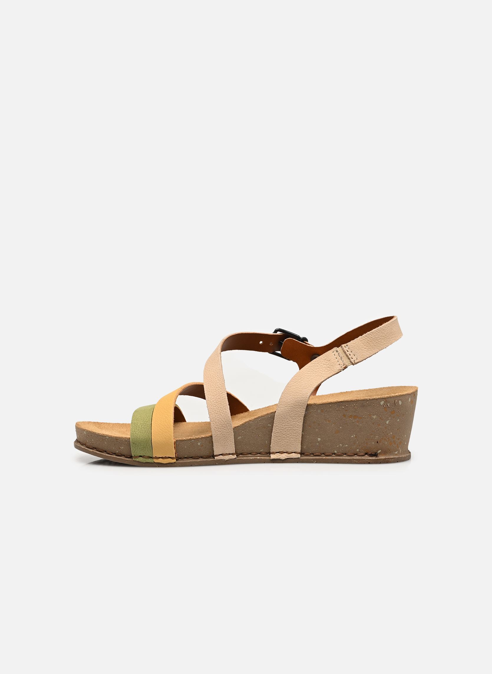 Sandales compensées et plateformes I Live 1930 femme multicolore Art Sandales compensées et plateformes I Live 1930 femme multicolore CREAM-HONEY