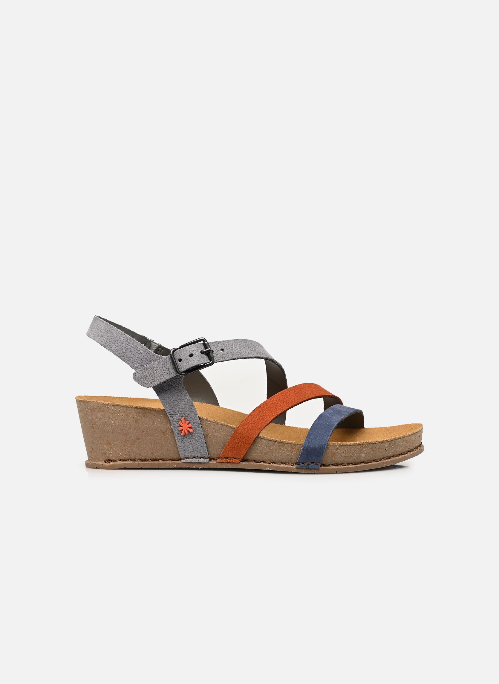 Sandales compensées et plateformes I Live 1930 femme multicolore Art Sandales compensées et plateformes I Live 1930 femme multicolore DENIM-DARK ORANGE