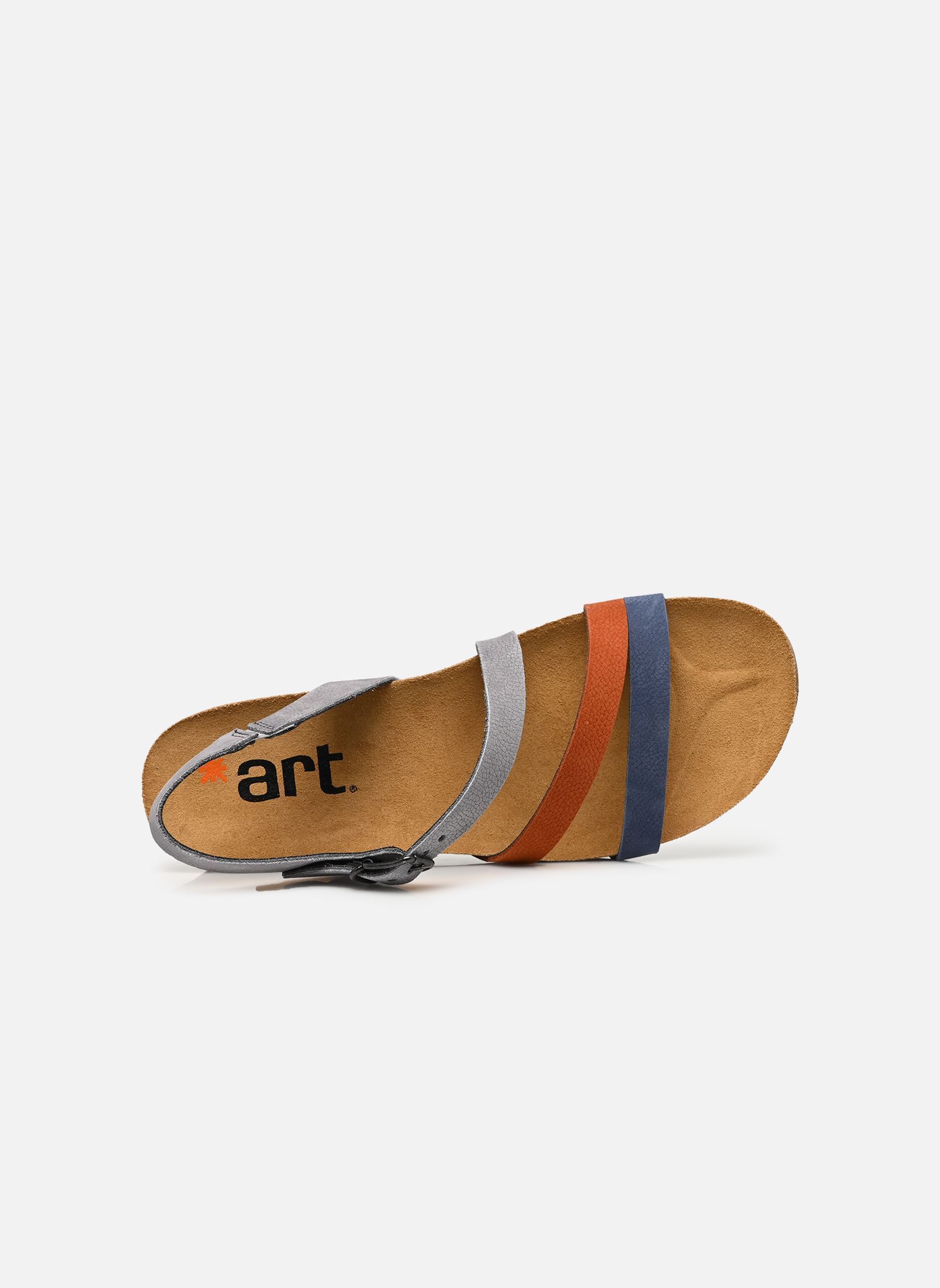 Sandales compensées et plateformes I Live 1930 femme multicolore Art Sandales compensées et plateformes I Live 1930 femme multicolore DENIM-DARK ORANGE
