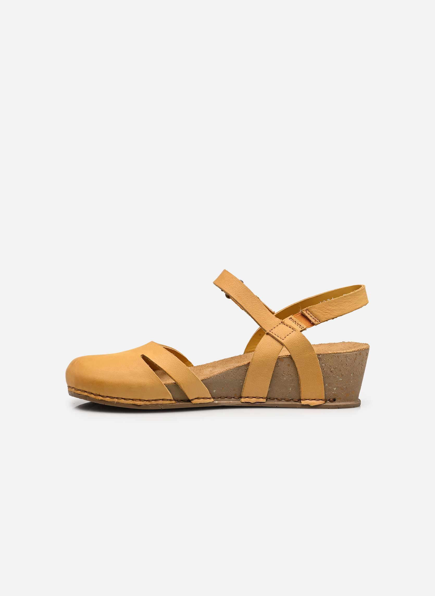 Sandalen met sleehak en plateau I Live 1931 dames geel Art Sandalen met sleehak en plateau I Live 1931 dames geel Yellow