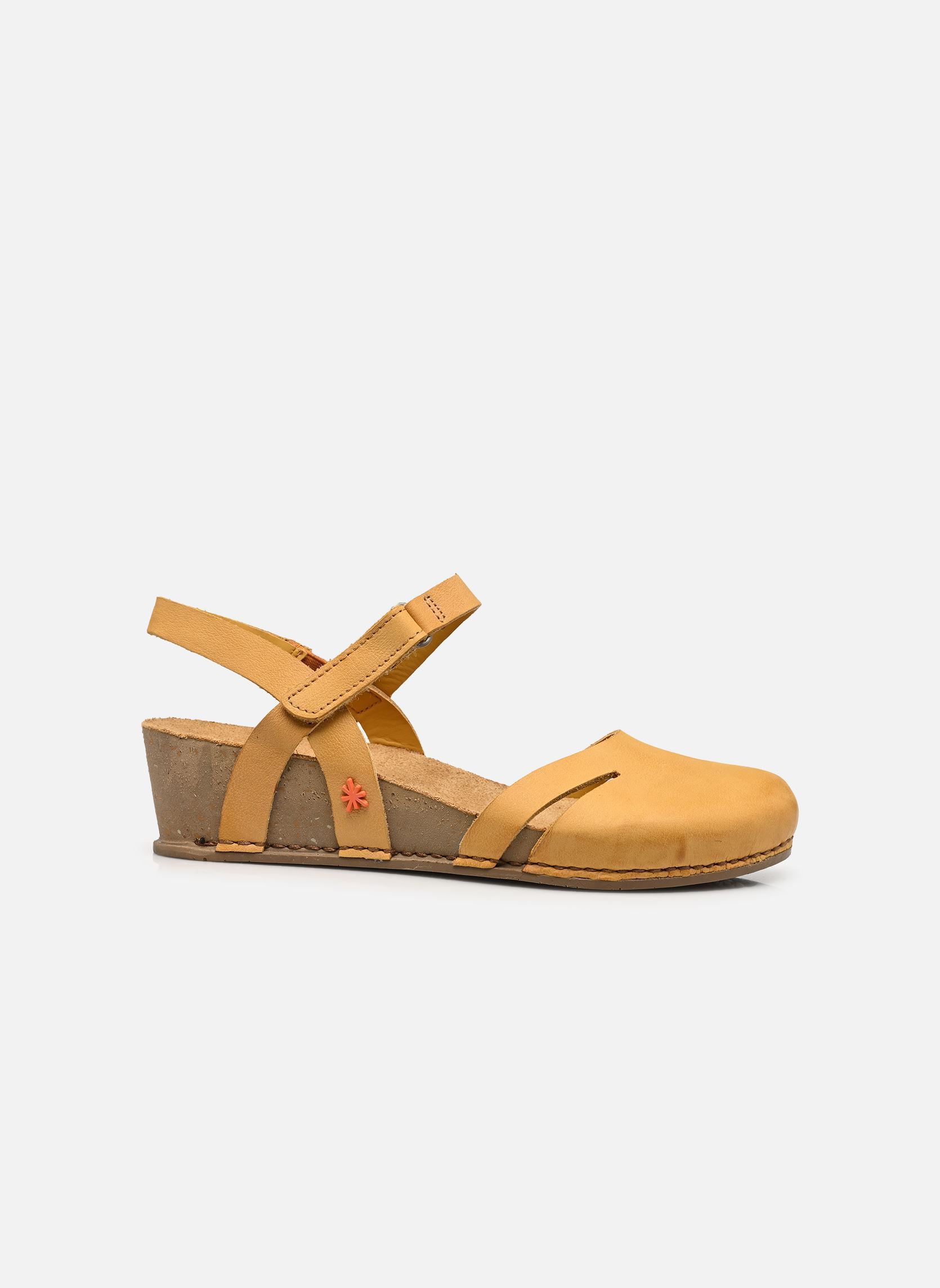 Sandalen met sleehak en plateau I Live 1931 dames geel Art Sandalen met sleehak en plateau I Live 1931 dames geel Yellow