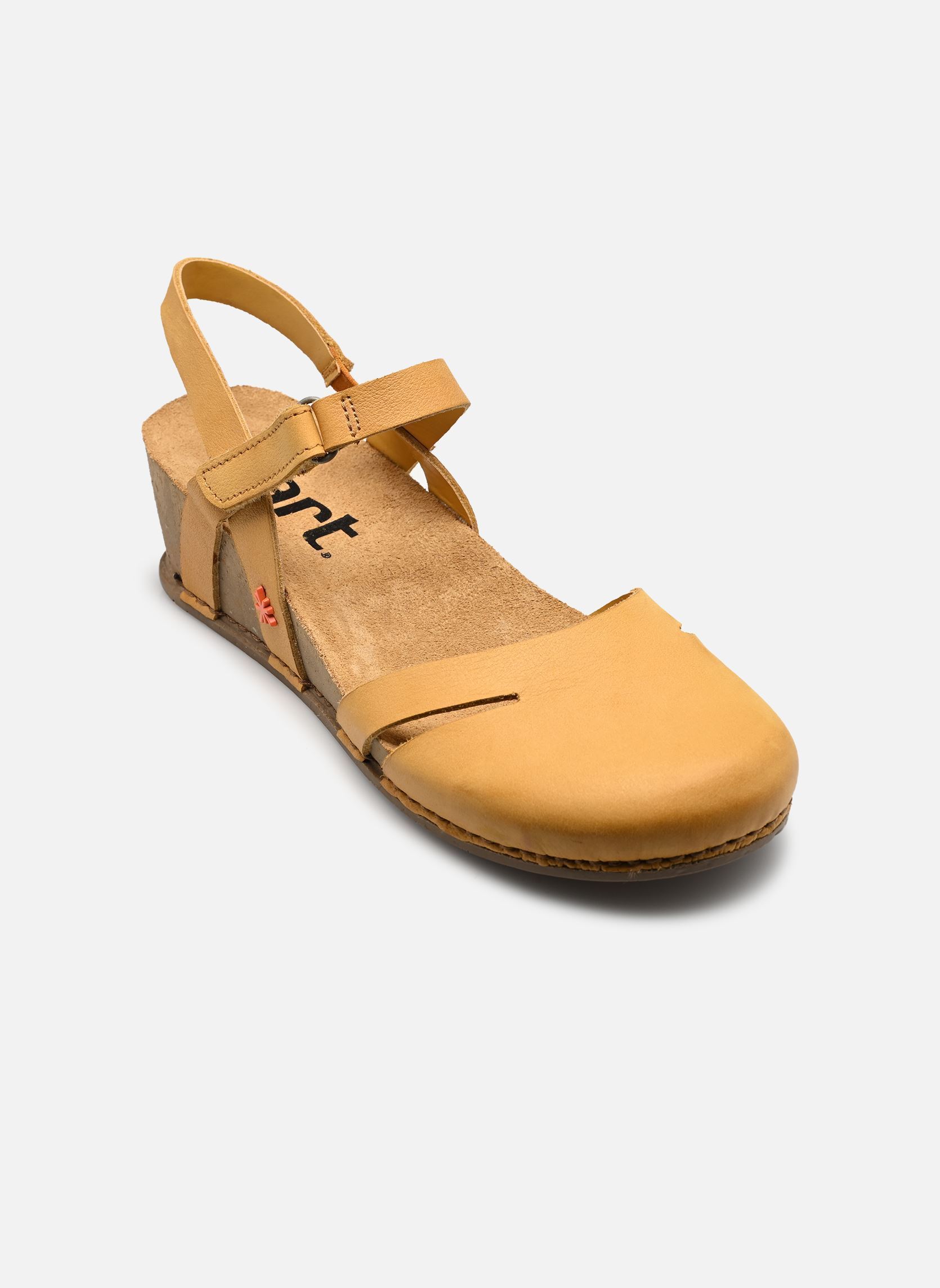 Sandalen met sleehak en plateau I Live 1931 dames geel Art Sandalen met sleehak en plateau I Live 1931 dames geel Yellow