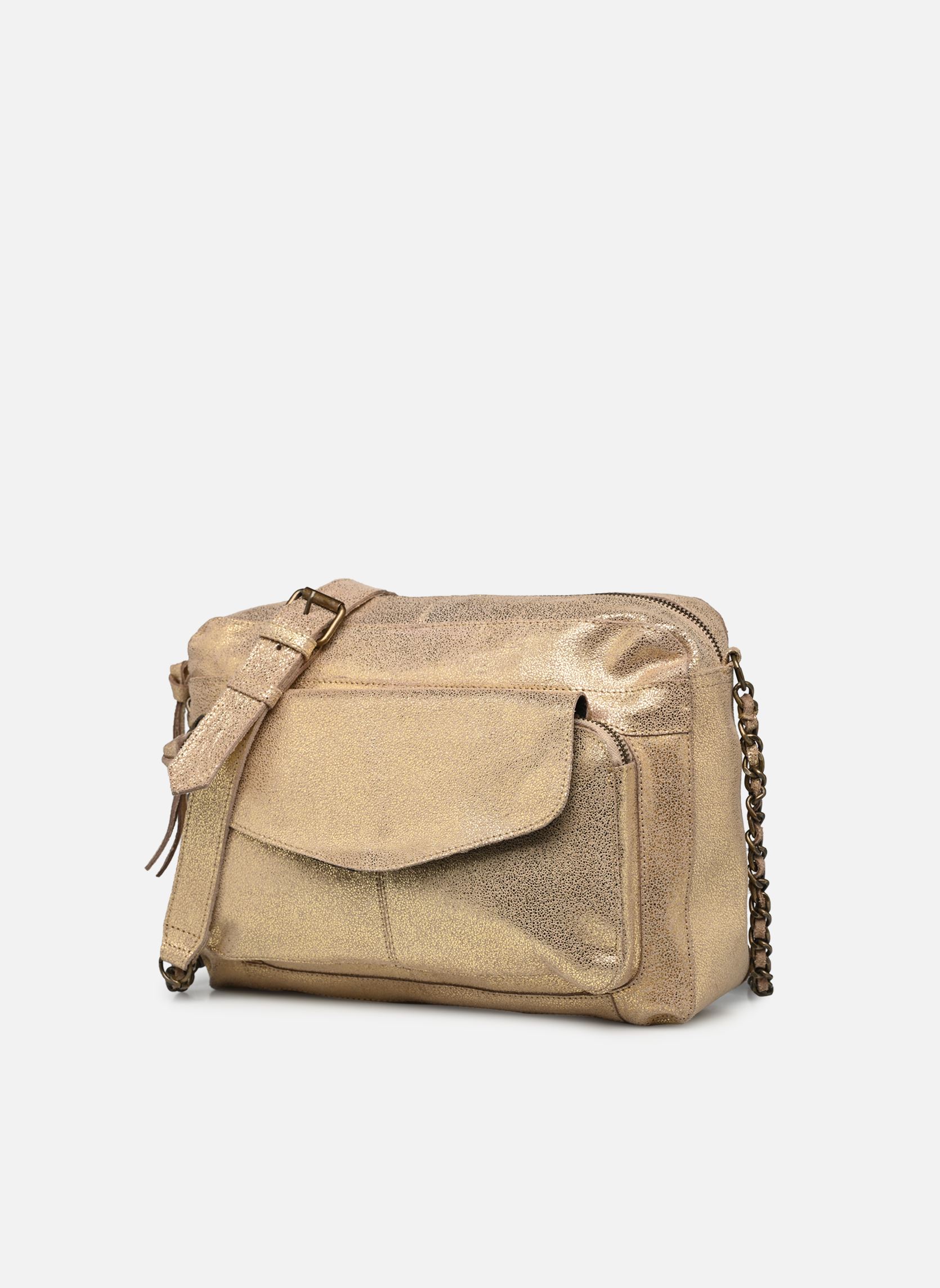 Sacs bandoulière Naina Leather Xl Cross Over Fc femme or et bronze Pieces Sacs bandoulière Naina Leather Xl Cross Over Fc femme or et bronze GOLD SNOW