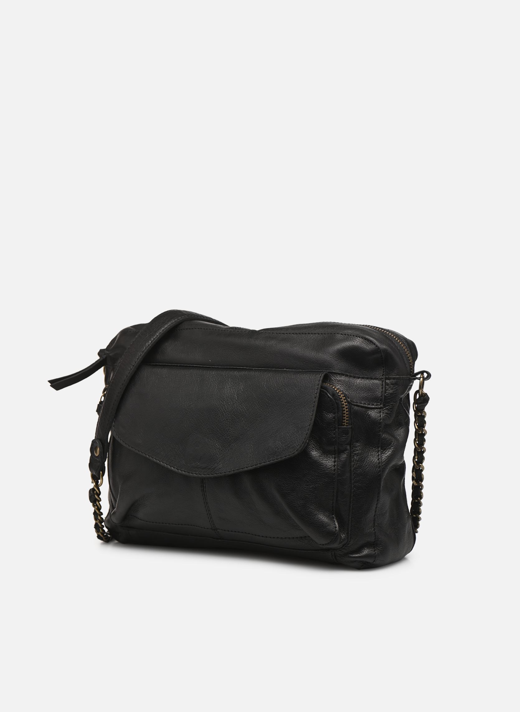 Sacs bandoulière Naina Leather Xl Cross Over Fc femme noir Pieces Sacs bandoulière Naina Leather Xl Cross Over Fc femme noir BLACK