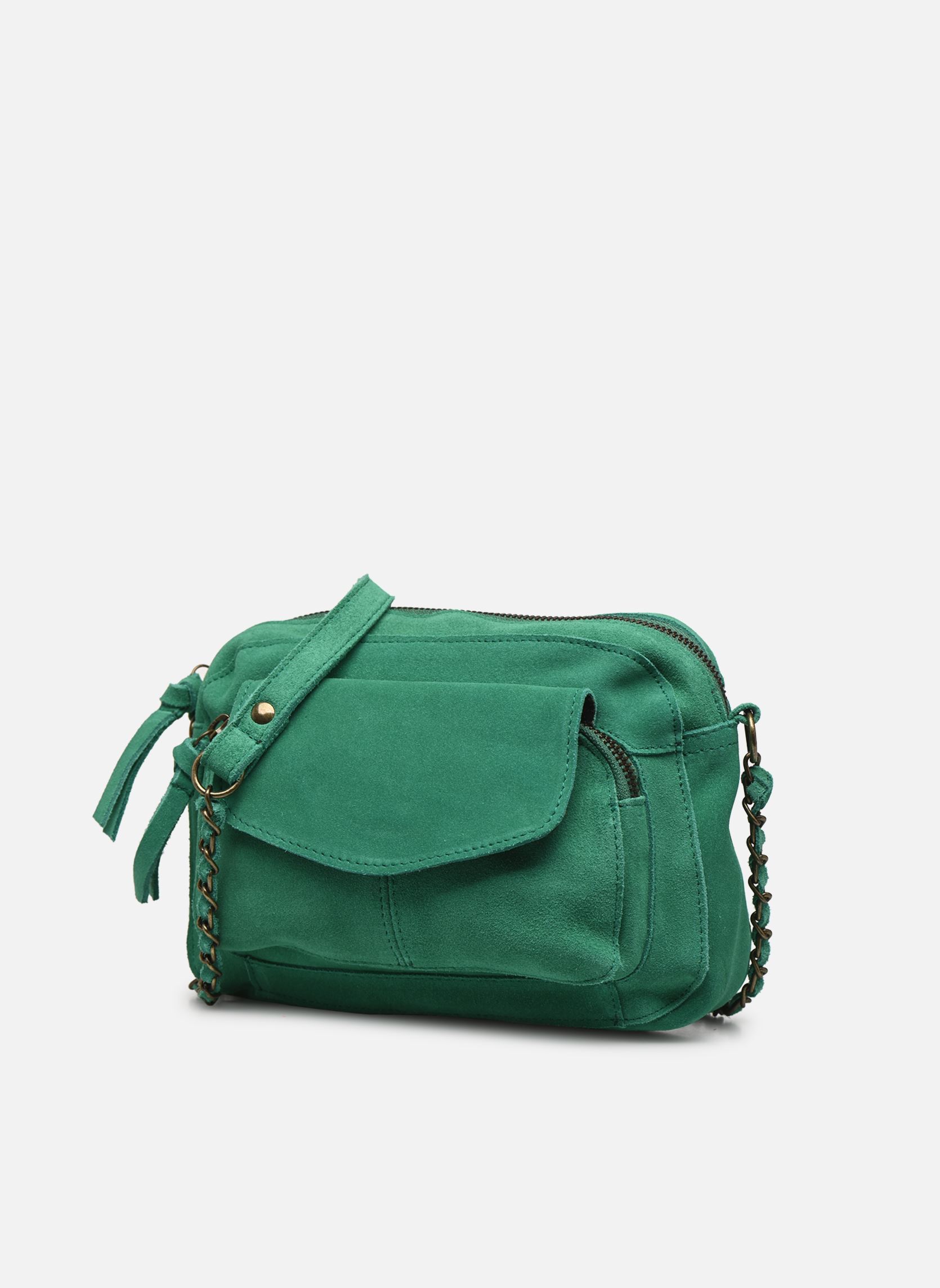 Schoudertassen Naina Suede Cross Over Fc dames groen Pieces Schoudertassen Naina Suede Cross Over Fc dames groen Pepper Green