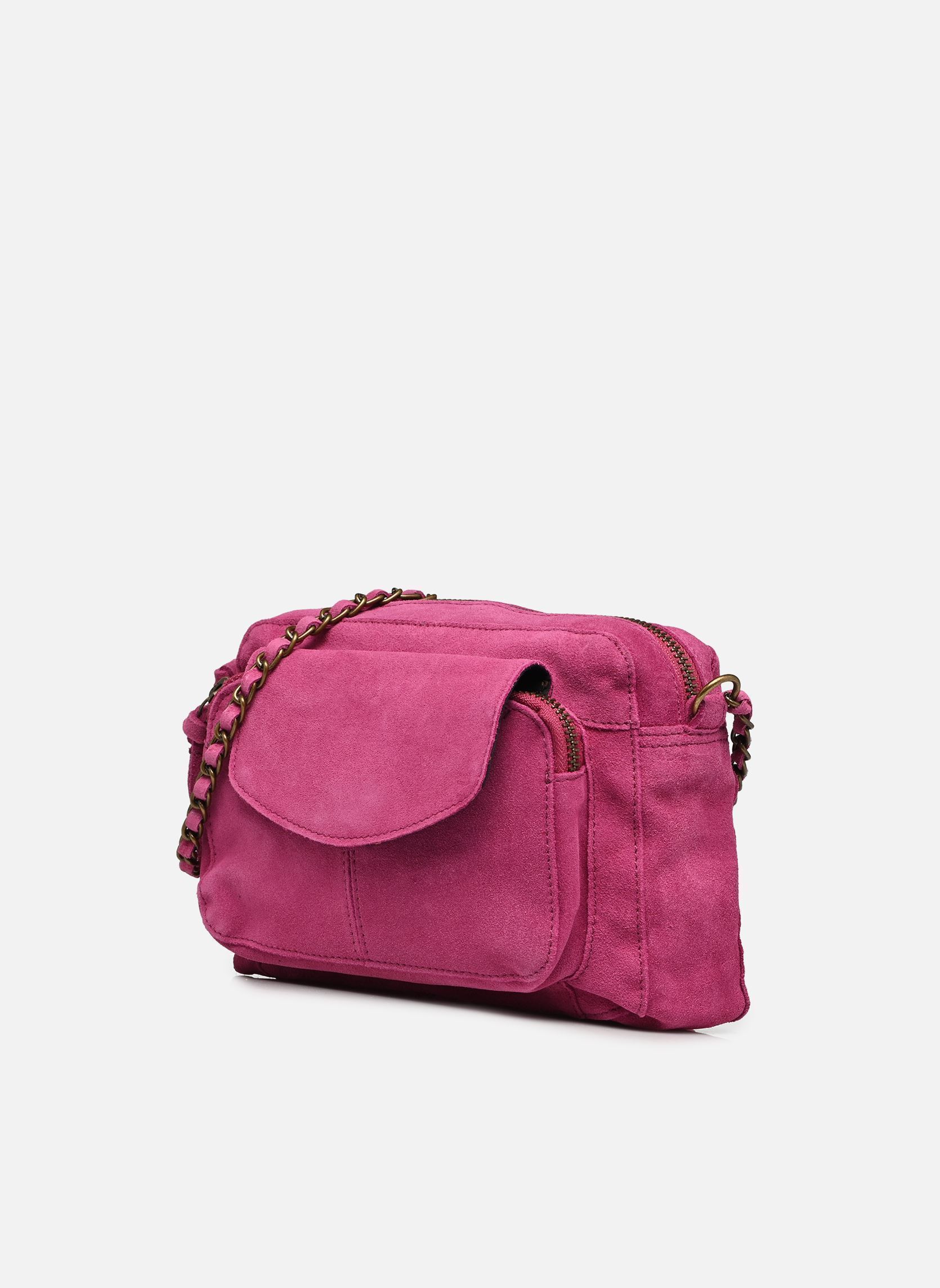 Sacs bandoulière Naina Suede Cross Over Fc femme rose Pieces Sacs bandoulière Naina Suede Cross Over Fc femme rose FESTIVAL FUCHSIA