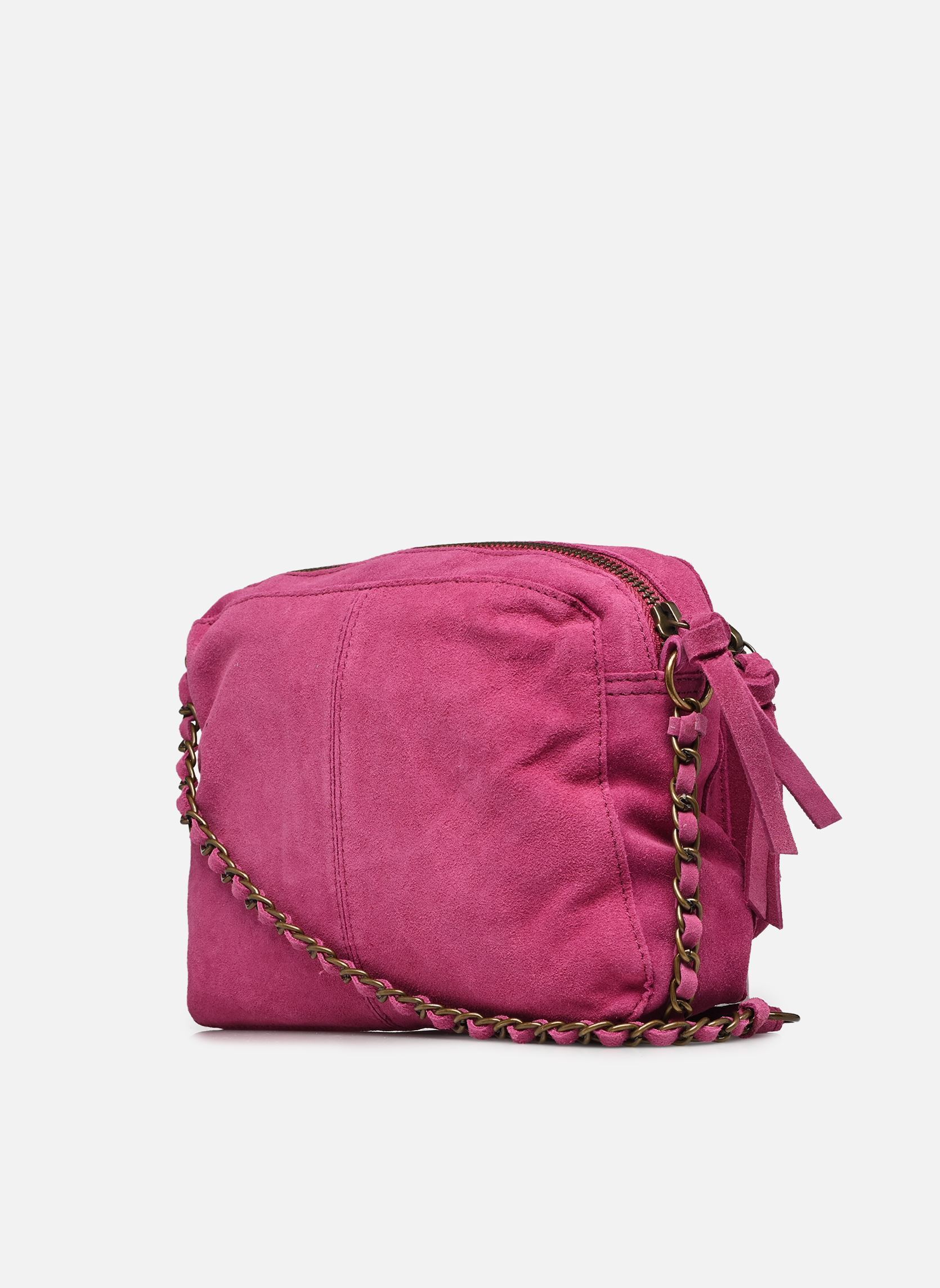 Sacs bandoulière Naina Suede Cross Over Fc femme rose Pieces Sacs bandoulière Naina Suede Cross Over Fc femme rose FESTIVAL FUCHSIA