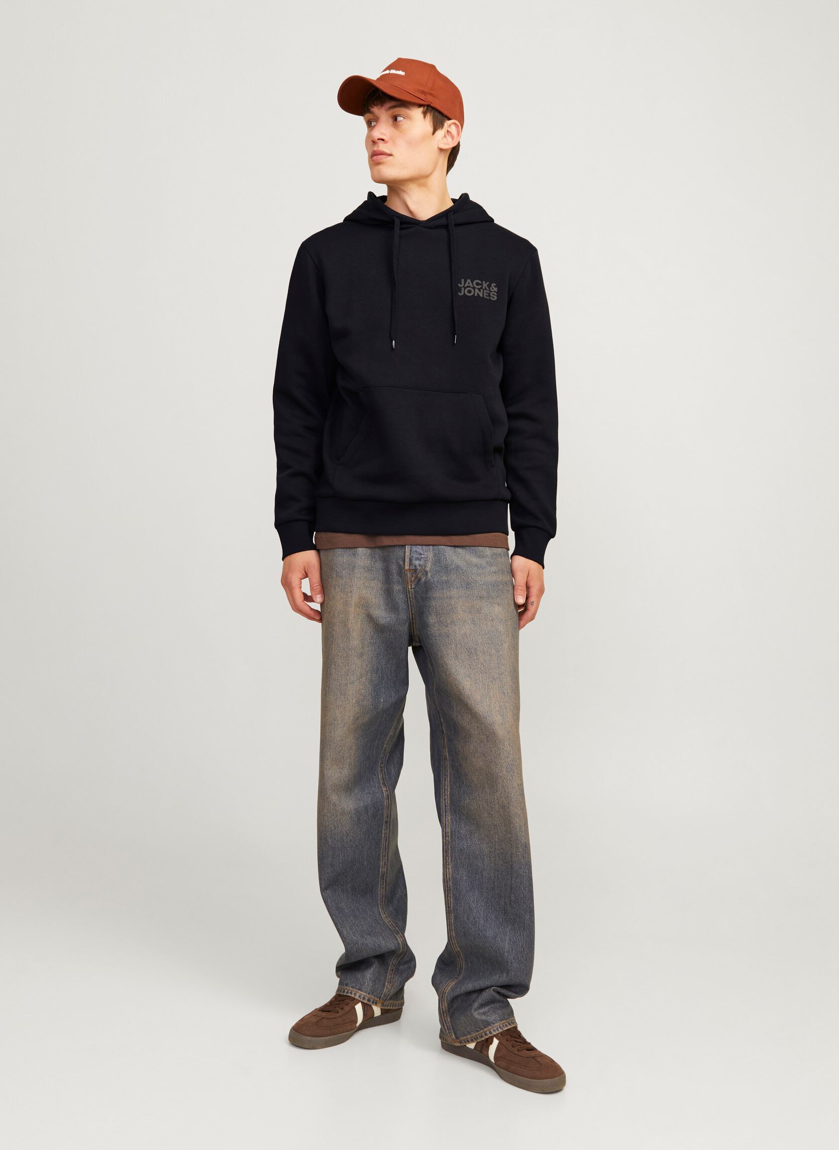 Sweats zippés Jjecorp Logo Sweat Hood Noos homme noir Jack & Jones Sweats zippés Jjecorp Logo Sweat Hood Noos homme noir BLACK DETAIL:SMALL PRINT/ BLAC