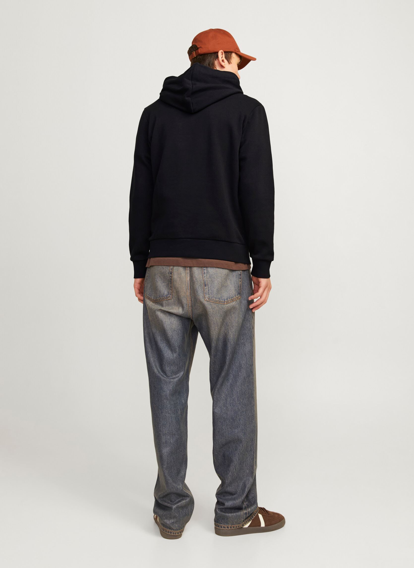 Sweats zippés Jjecorp Logo Sweat Hood Noos homme noir Jack & Jones Sweats zippés Jjecorp Logo Sweat Hood Noos homme noir BLACK DETAIL:SMALL PRINT/ BLAC