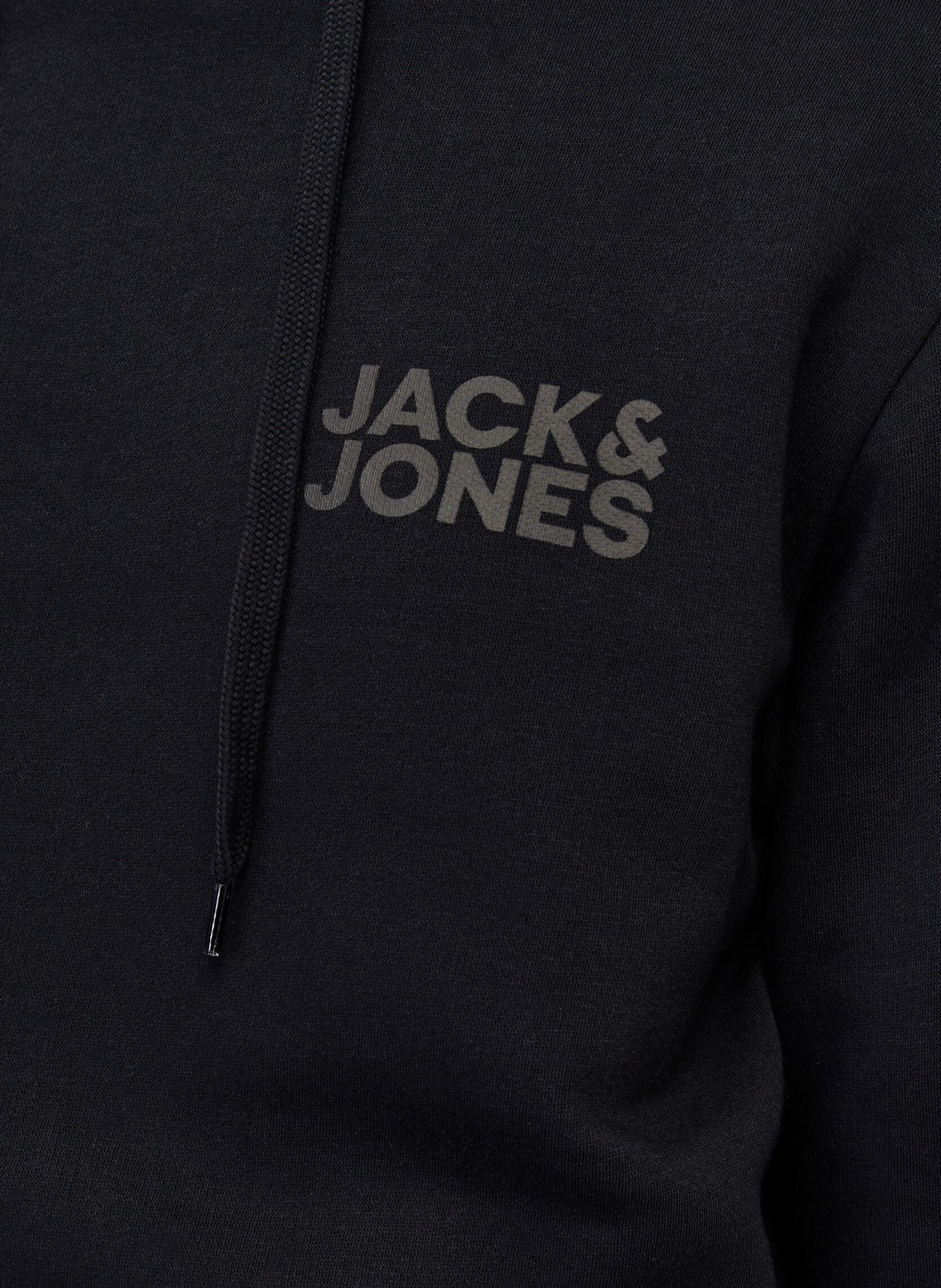 Sweats zippés Jjecorp Logo Sweat Hood Noos homme noir Jack & Jones Sweats zippés Jjecorp Logo Sweat Hood Noos homme noir BLACK DETAIL:SMALL PRINT/ BLAC