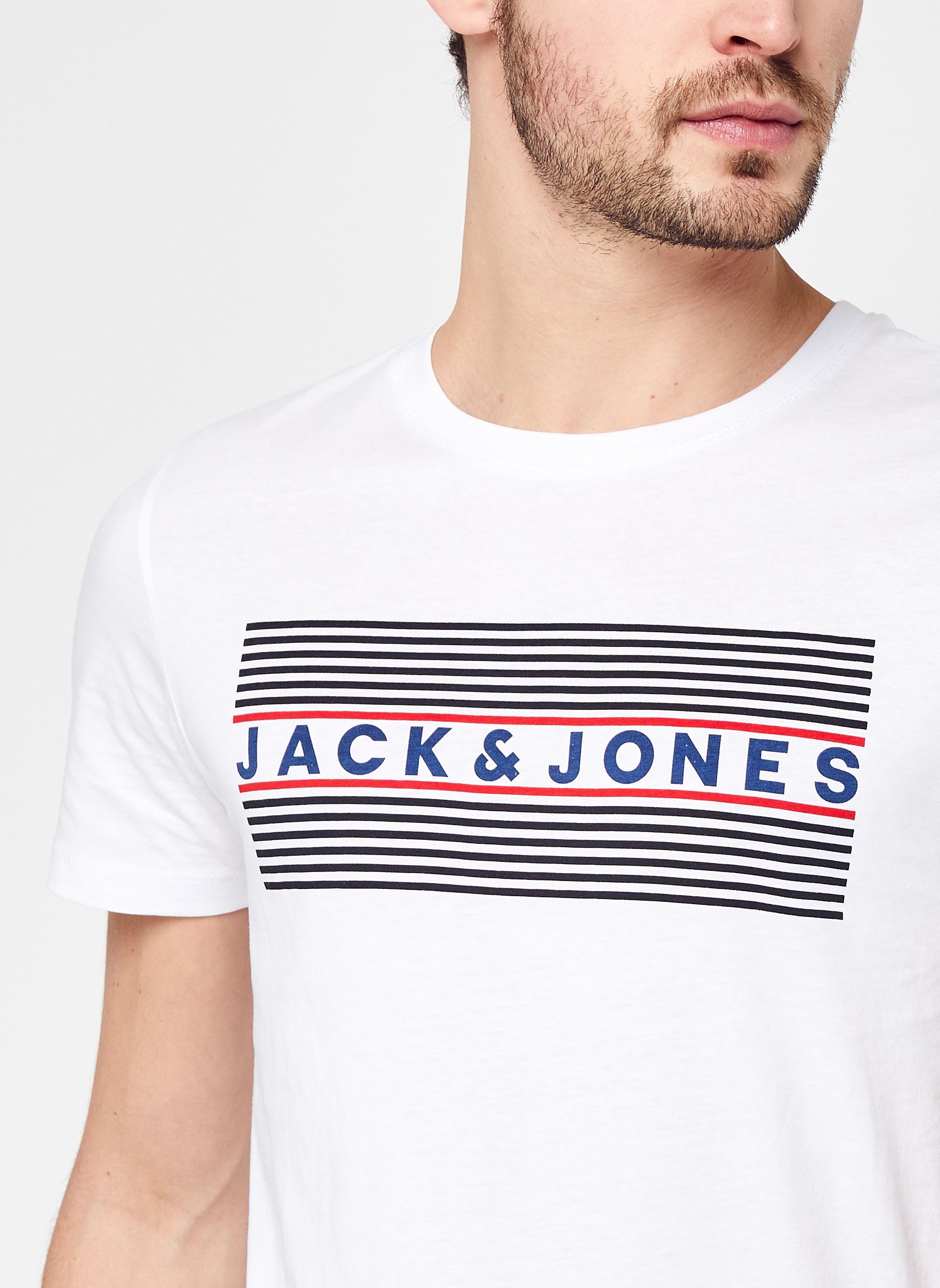 Tee-shirts Jjecorp Logo Tee Ss O-Neck Noos homme blanc Jack & Jones Tee-shirts Jjecorp Logo Tee Ss O-Neck Noos homme blanc WHITE