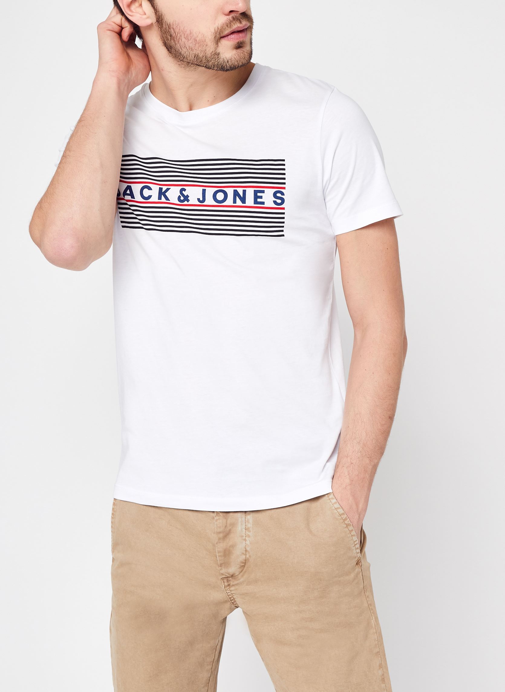 Tee-shirts Jjecorp Logo Tee Ss O-Neck Noos homme blanc Jack & Jones Tee-shirts Jjecorp Logo Tee Ss O-Neck Noos homme blanc WHITE