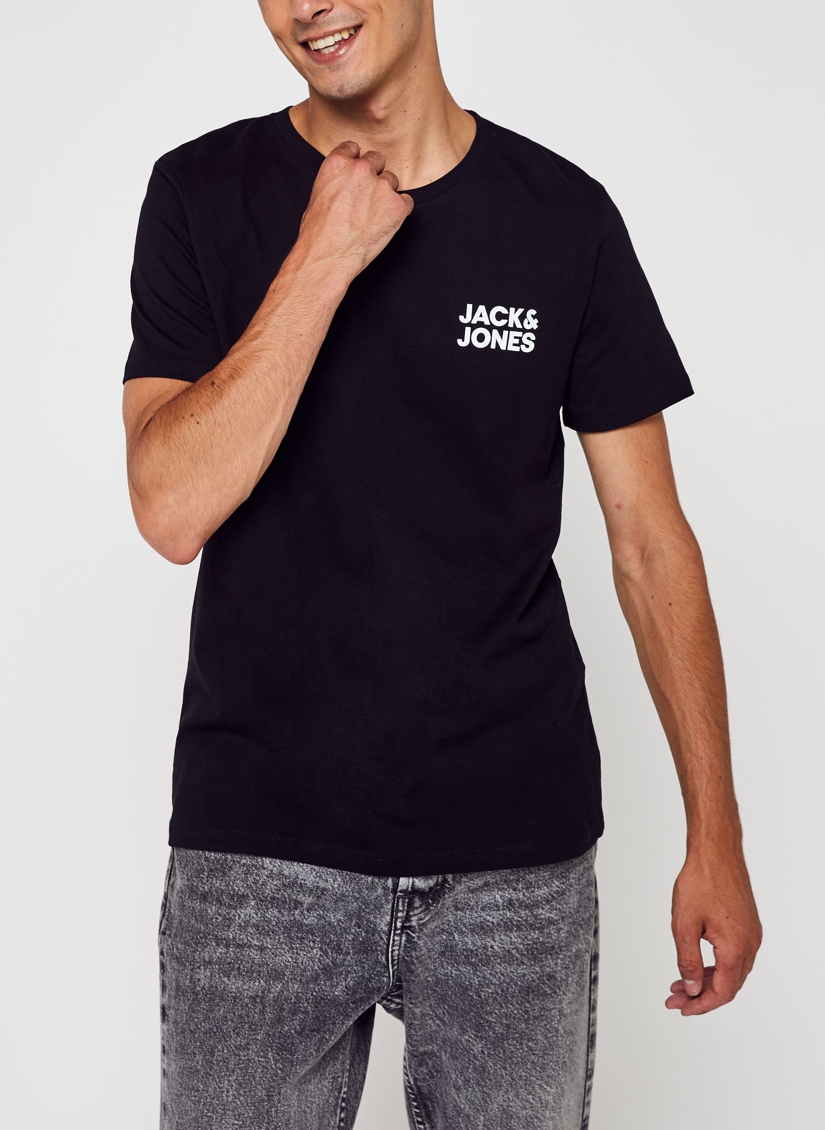 Jack & Jones Rundhalsshrt JJECORP LOGO TEE PLAY SS O-NECK NOOS, Sngle Jersey Materal Fühlt