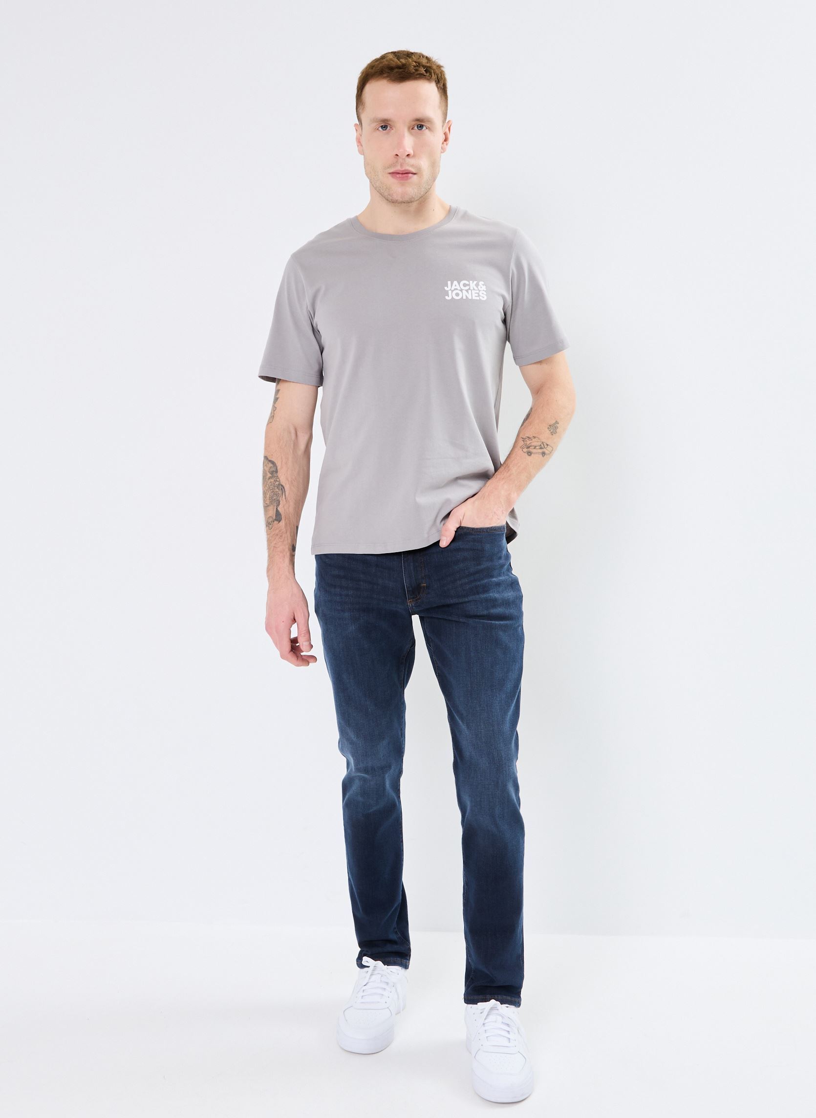 Tee-shirts Jjecorp Logo Tee Ss O-Neck Noos homme gris Jack & Jones Tee-shirts Jjecorp Logo Tee Ss O-Neck Noos homme gris ULTIMATE GREY