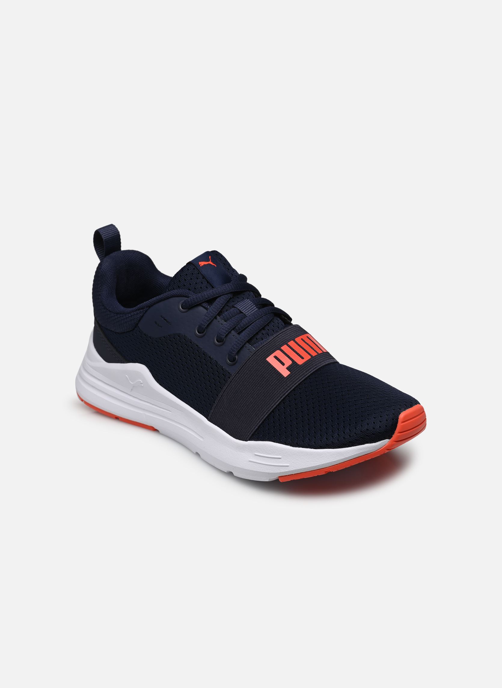 Niedrige Sneaker Jr Wired Run blau Puma Niedrige Sneaker Jr Wired Run blau PEACOAT-PUMA RED