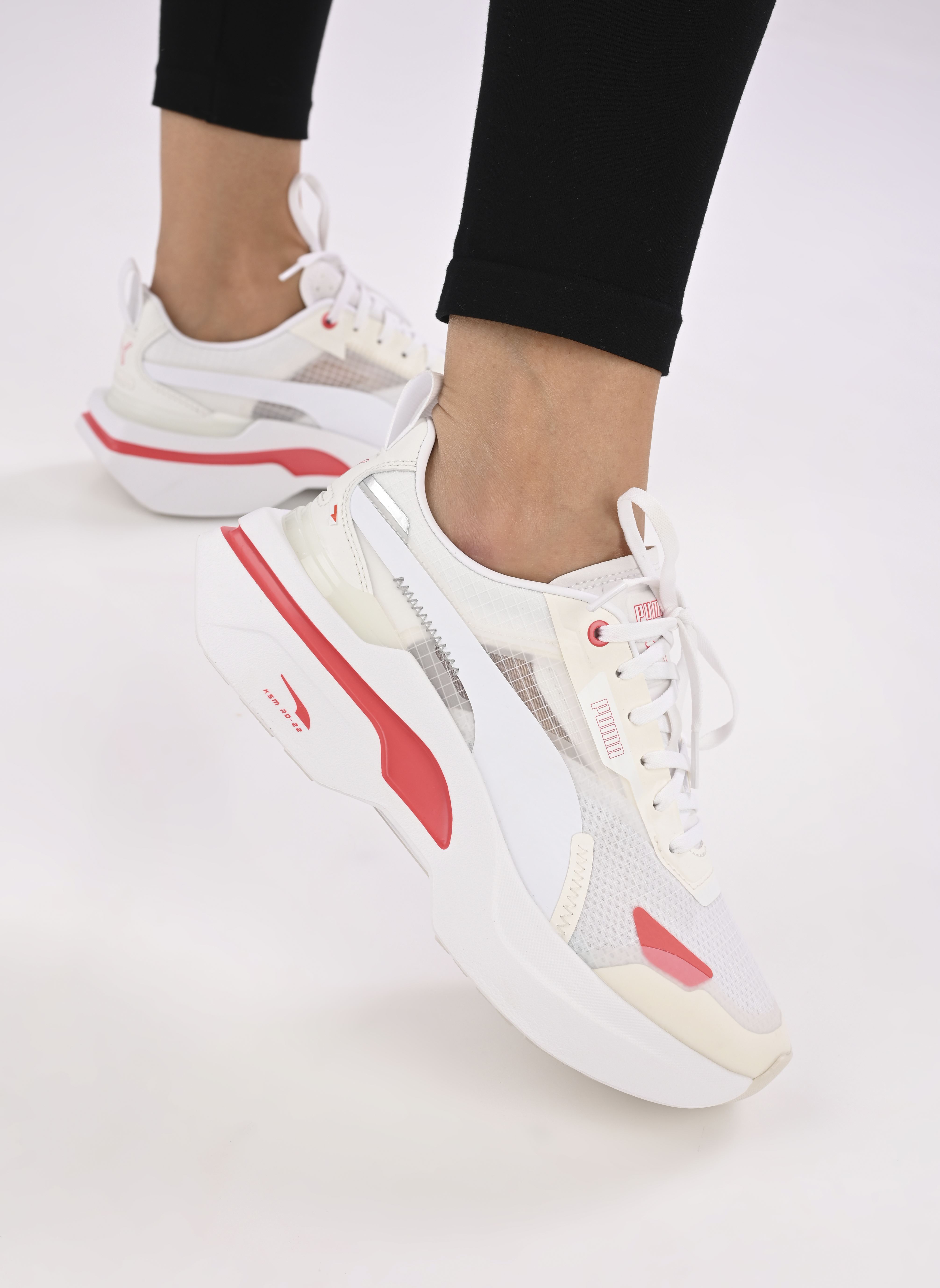 Baskets basses Kosmo Rider Wns femme blanc Puma Baskets basses Kosmo Rider Wns femme blanc PUMA WHITE-ELECTRIC BLUSH