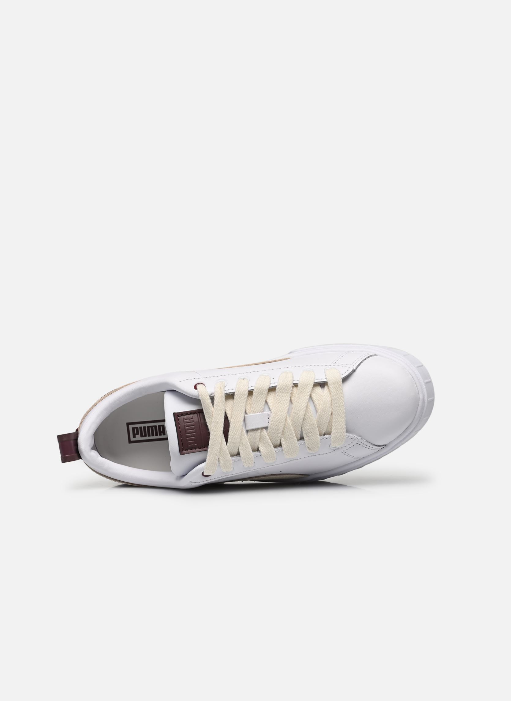 Niedrige Sneaker Mayze Luxe Wns damen weiß Puma Niedrige Sneaker Mayze Luxe Wns damen weiß PUMA WHITE-DUSTY PLUM