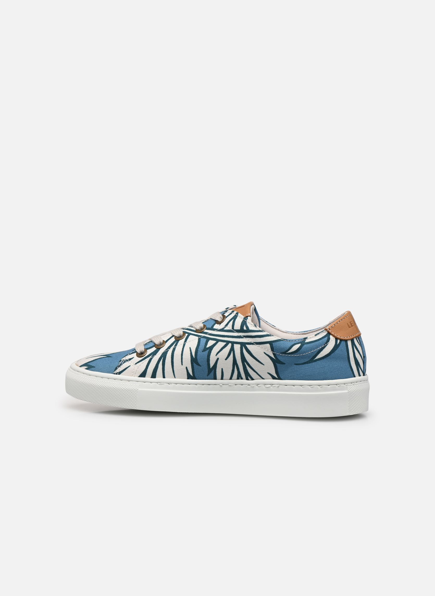 Leinen-Sneaker Lacets indienne bleu damen blau Le Lissier Leinen-Sneaker Lacets indienne bleu damen blau BLEU