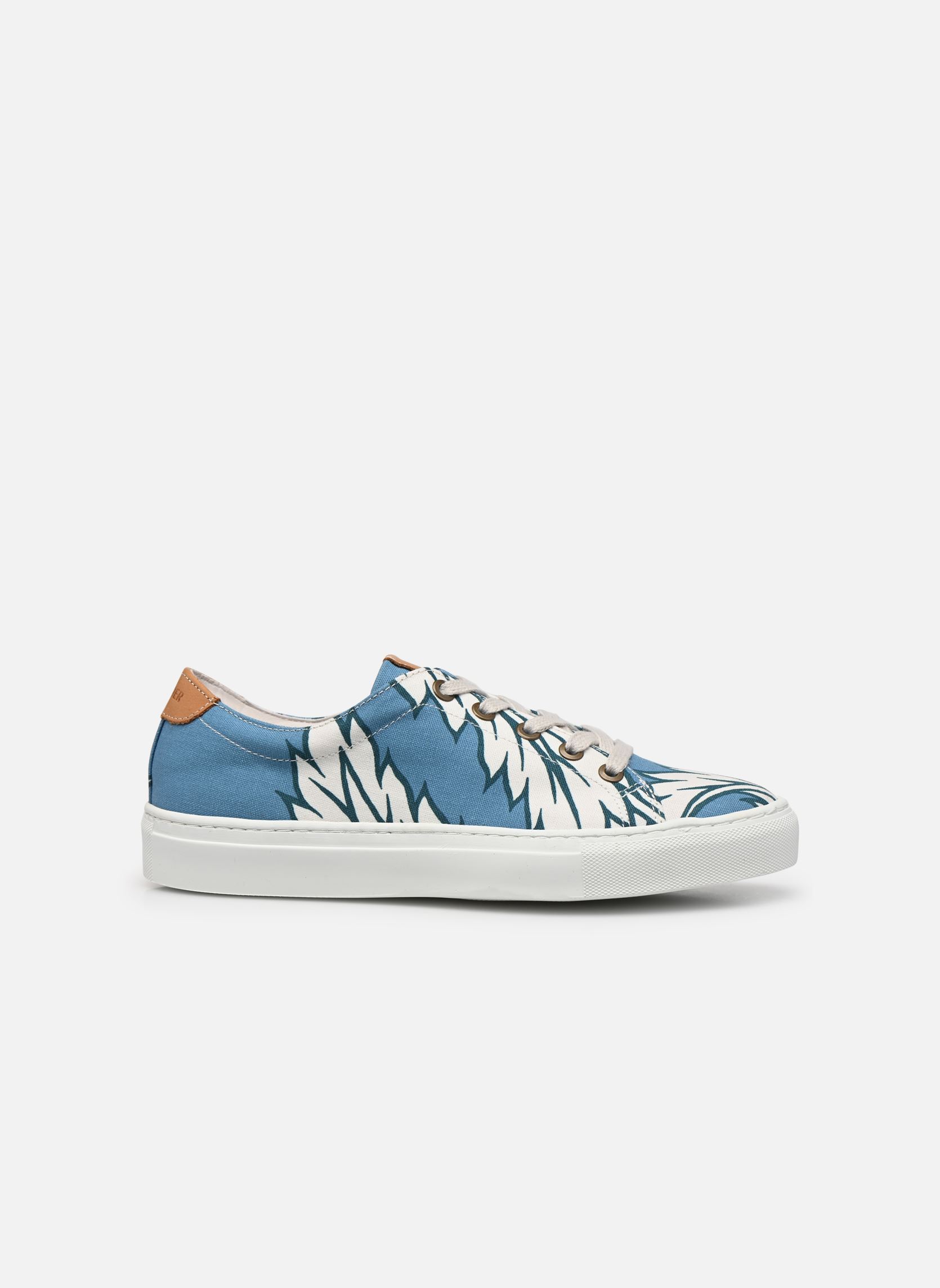 Leinen-Sneaker Lacets indienne bleu damen blau Le Lissier Leinen-Sneaker Lacets indienne bleu damen blau BLEU