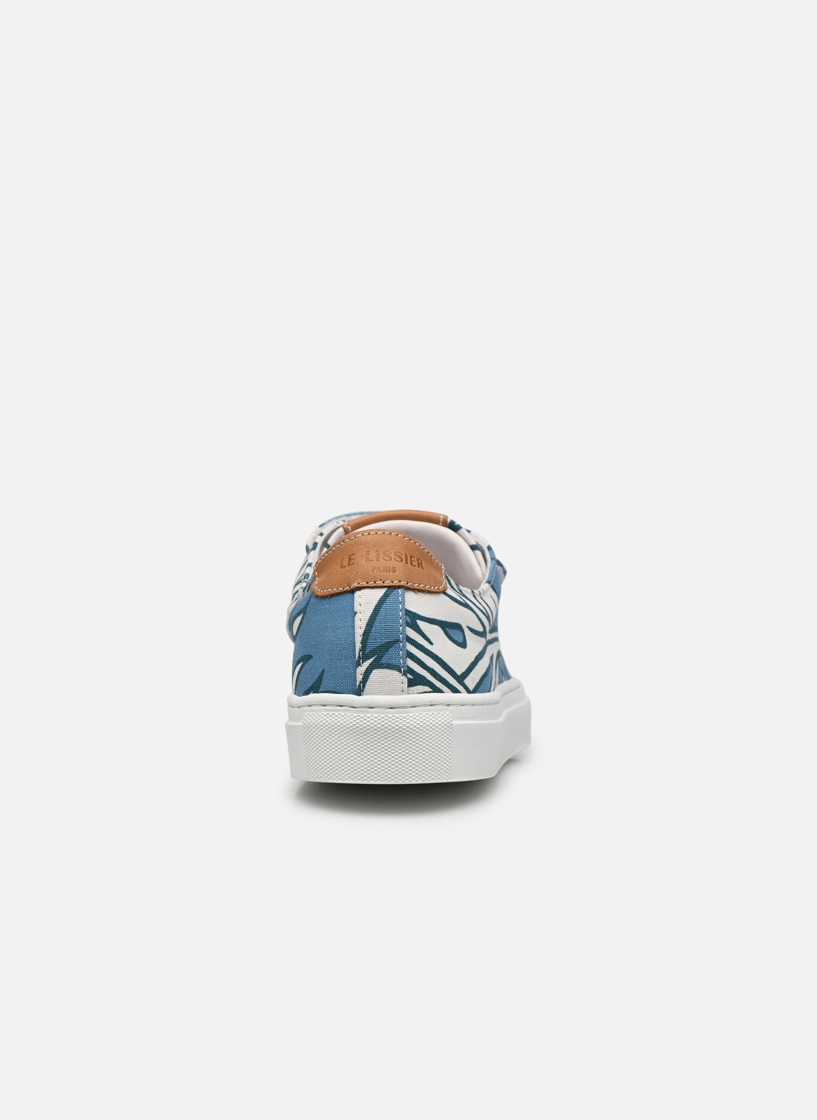 Print sneakers Scratch indienne bleu dames blauw Le Lissier Print sneakers Scratch indienne bleu dames blauw BLEU