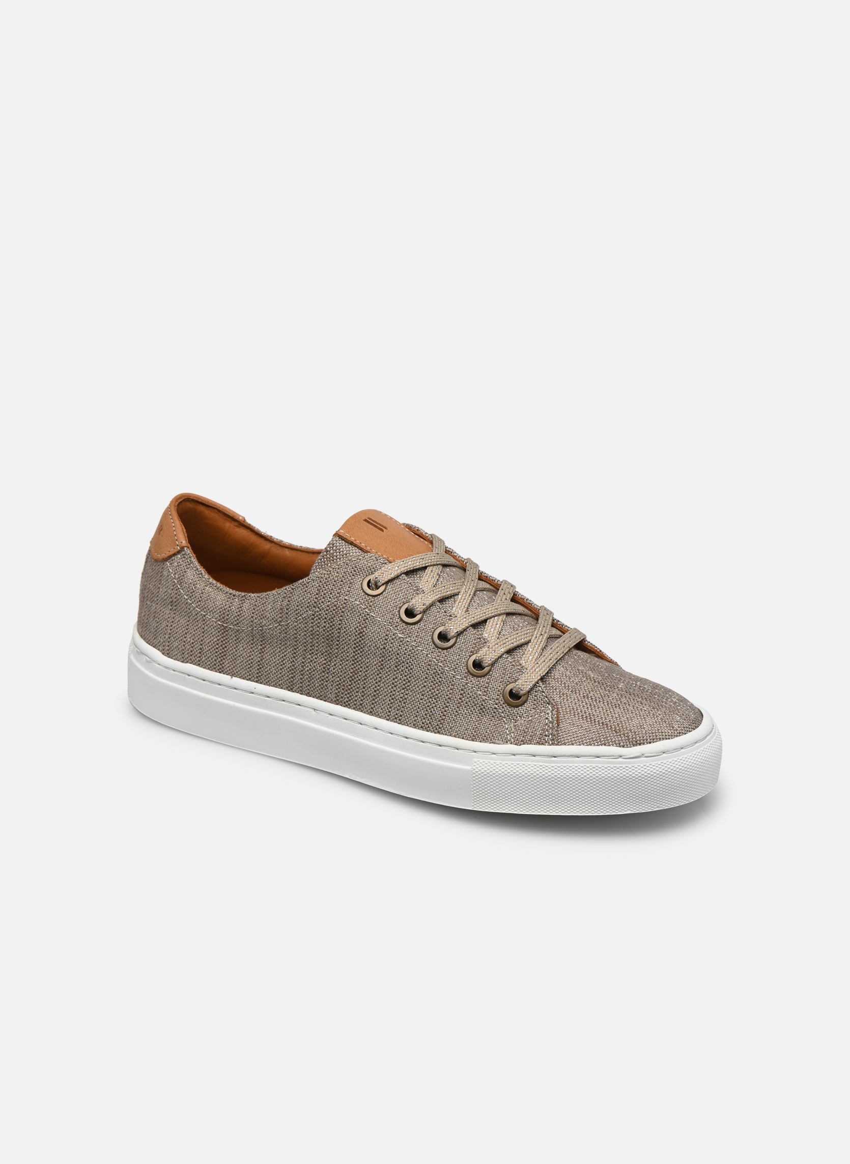 Leinen-Sneaker Lacets flakes damen beige Le Lissier Leinen-Sneaker Lacets flakes damen beige TAUPE