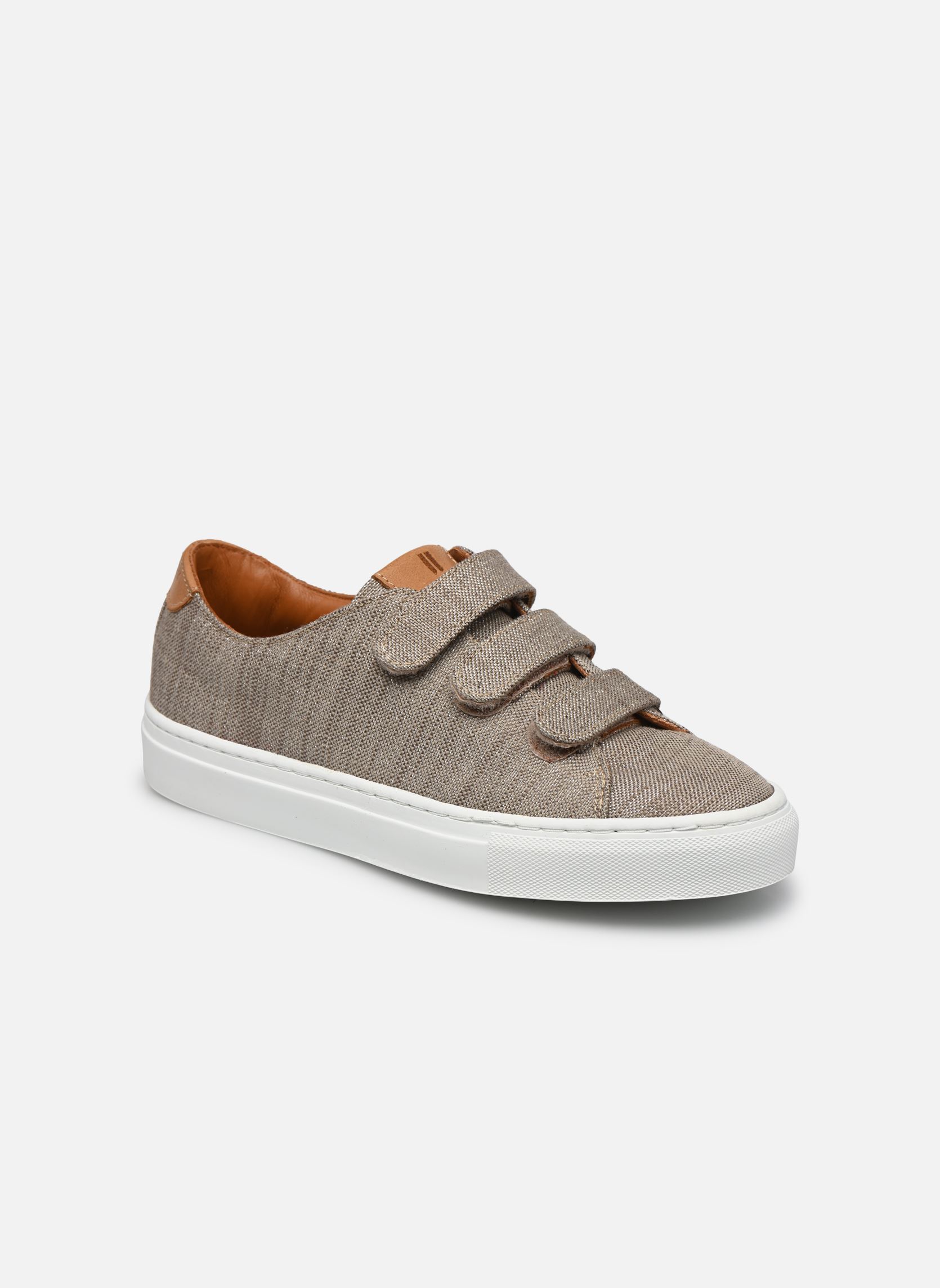 Print sneakers Scratch flakes dames beige Le Lissier Print sneakers Scratch flakes dames beige TAUPE