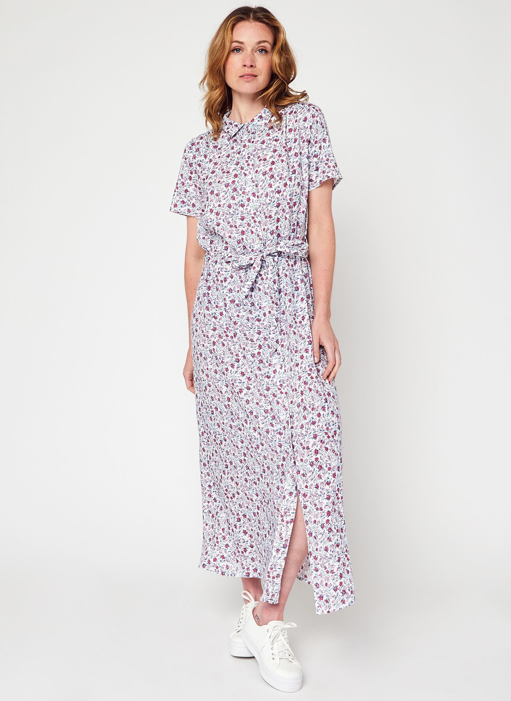 Jolie Jolie Petite Mendigote Robe chemise Aurelie (Blanc) Vêtements