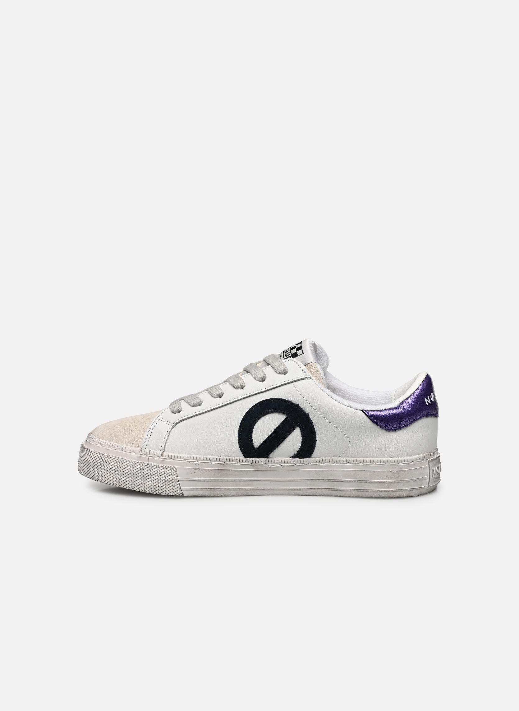 Lage sneakers STRIKE SIDE dames wit No Name Lage sneakers STRIKE SIDE dames wit WHITE/PURPLE