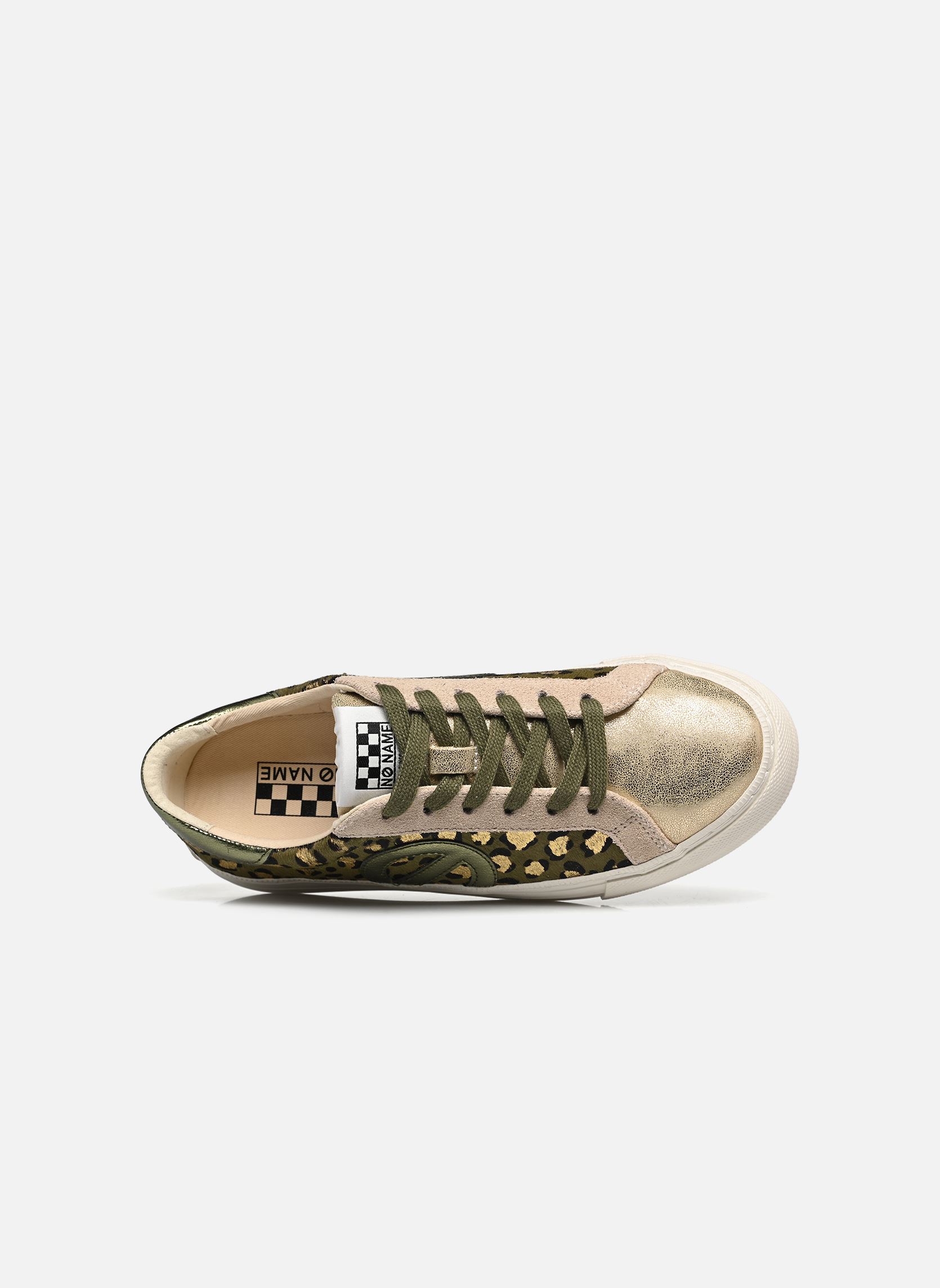 Niedrige Sneaker STRIKE SIDE damen mehrfarbig No Name Niedrige Sneaker STRIKE SIDE damen mehrfarbig OLIVE-GOLDGOLD