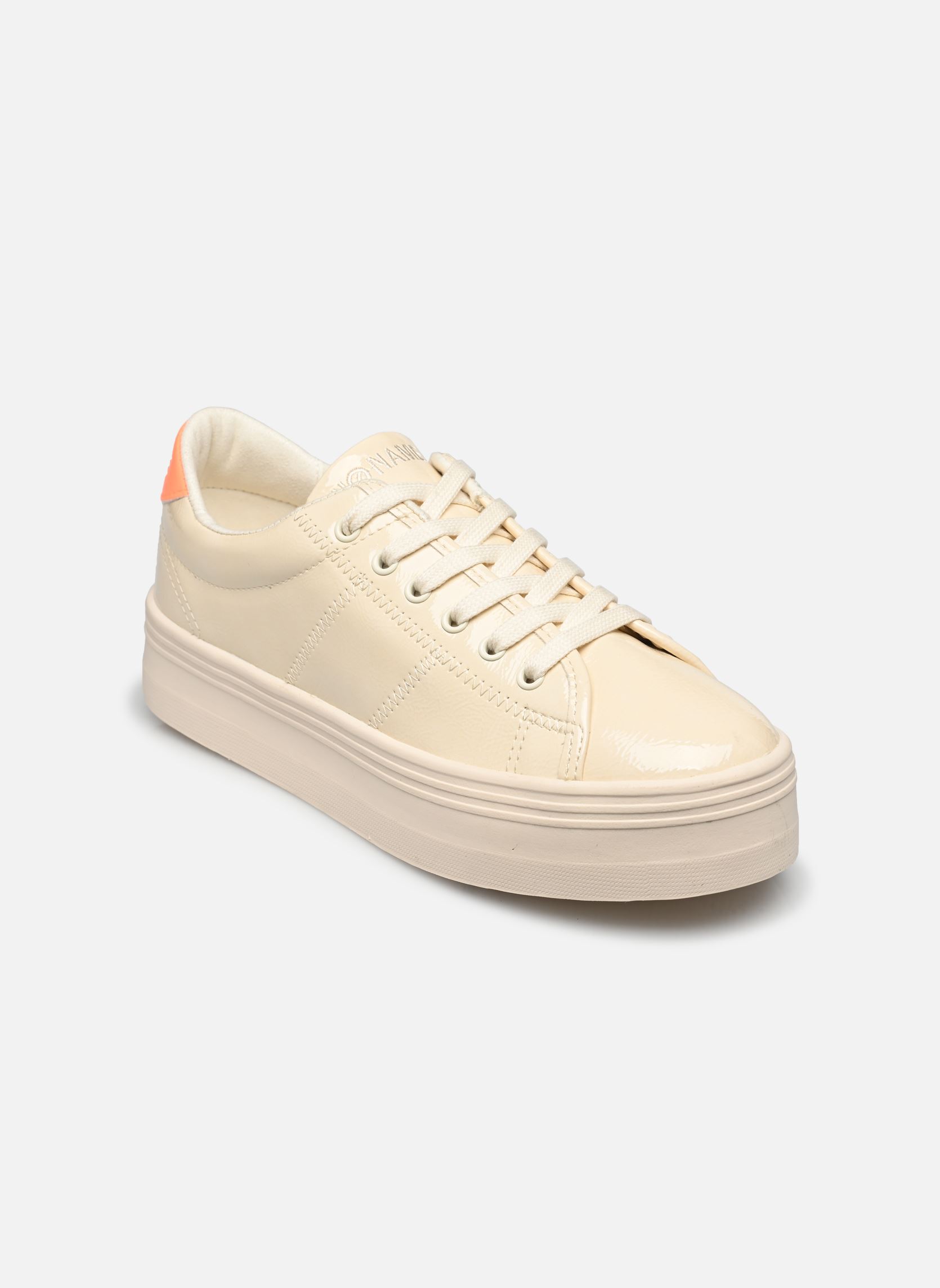 Baskets basses PLATO M SNEAKER femme orange No Name Baskets basses PLATO M SNEAKER femme orange DOVE/FLUO ORANGE