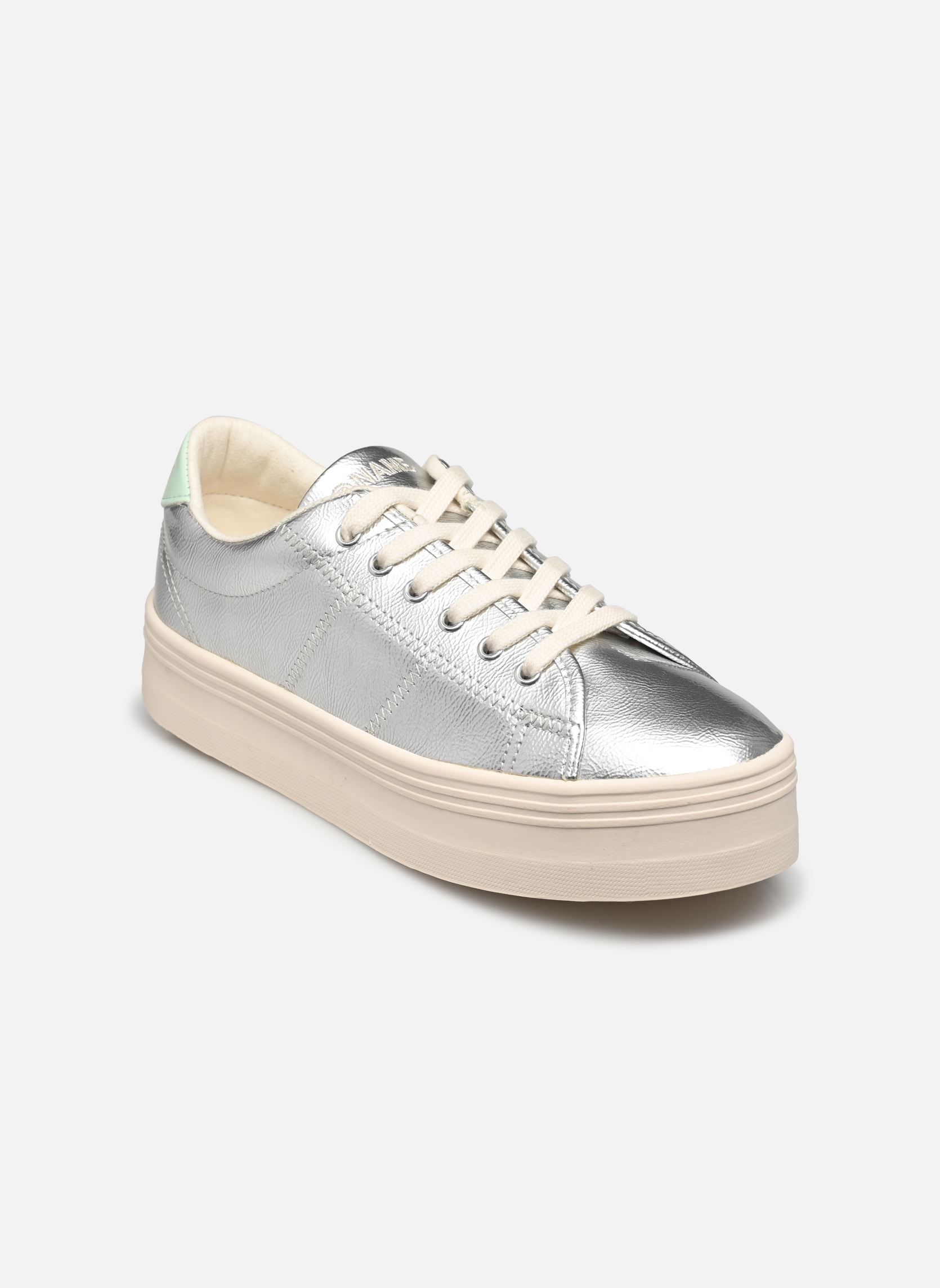Niedrige Sneaker PLATO M SNEAKER damen silber No Name Niedrige Sneaker PLATO M SNEAKER damen silber SILVER/MINT